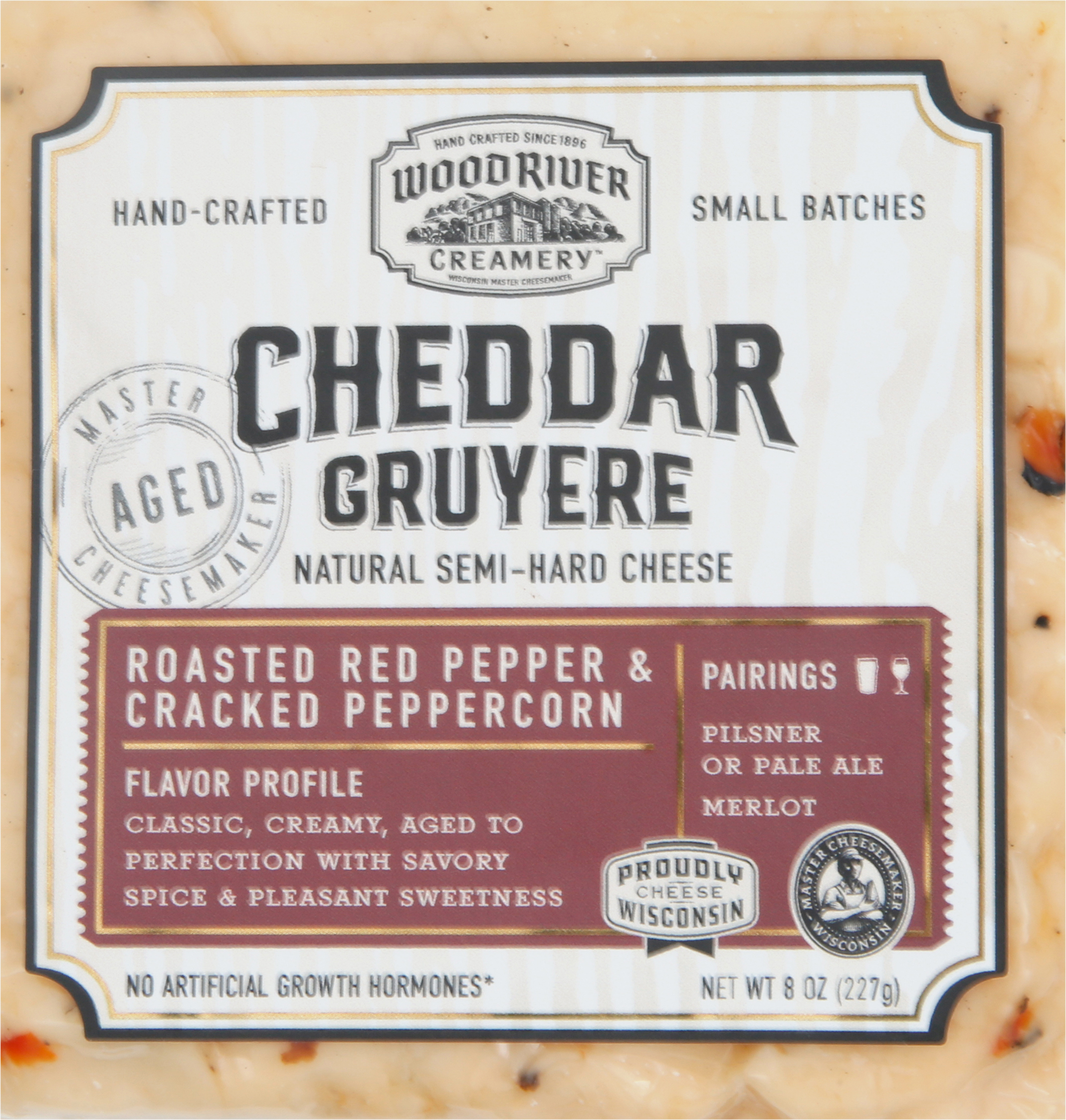 Cheese, Gruyere, Cheddar, Roasted Red Pepper & Cracked Peppercorn