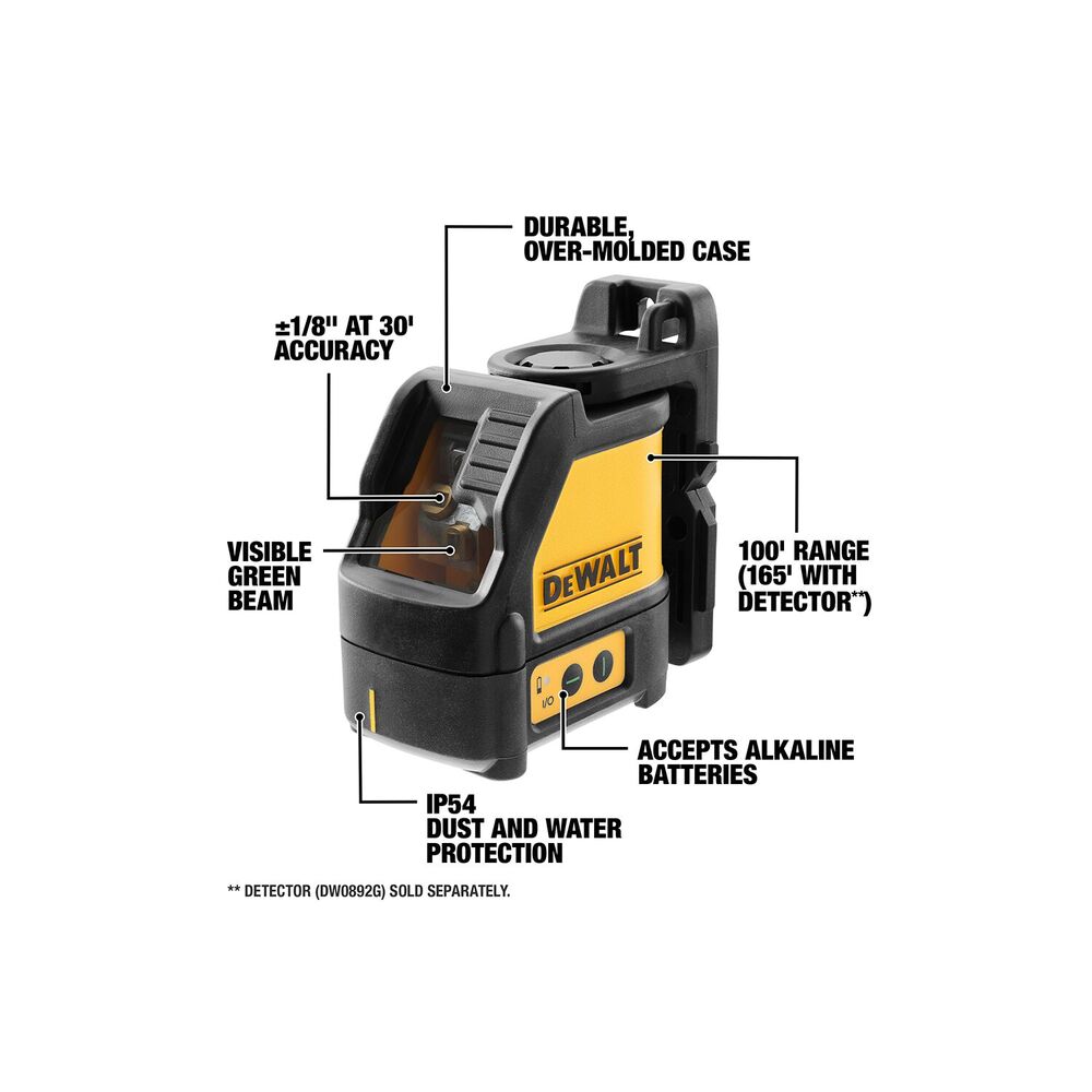 White Cap | DEWALT Green Cross Line Laser White Cap | DEWALT Green Cross Line Laser