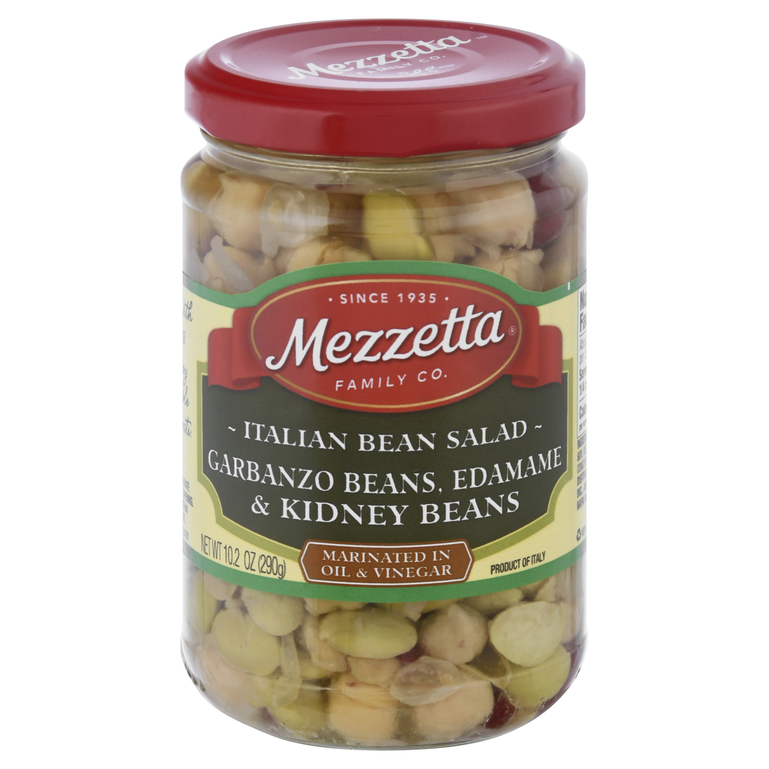 Mezzetta Garbanzo Beans, Edamame & Kidney Beans Italian Bean Salad 10.2 Oz