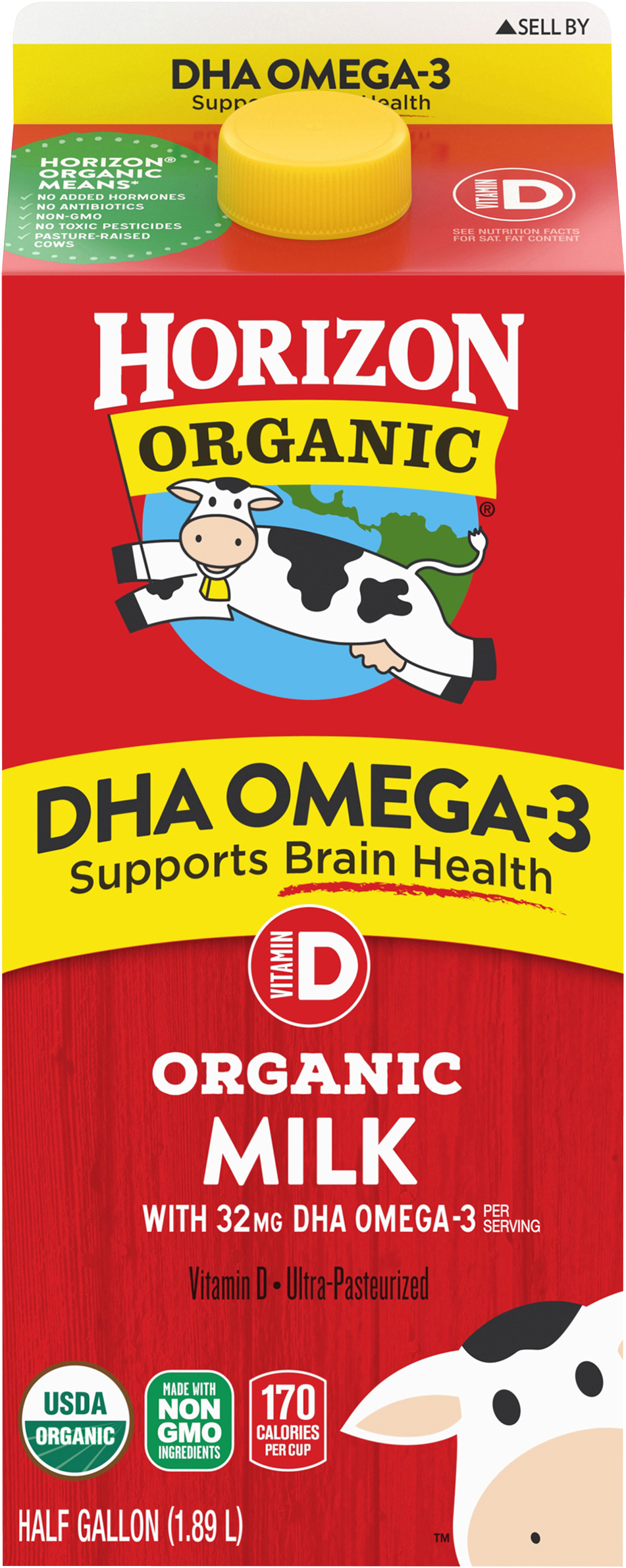 Milk, Organic, DHA Omega-3
