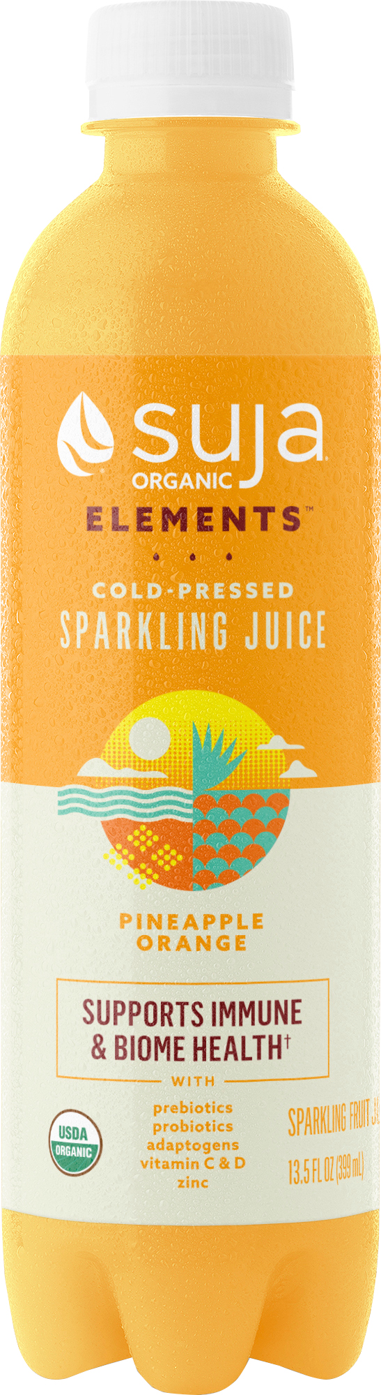 Sparkling Juice, Pineapple Orange, Cold-Pressed