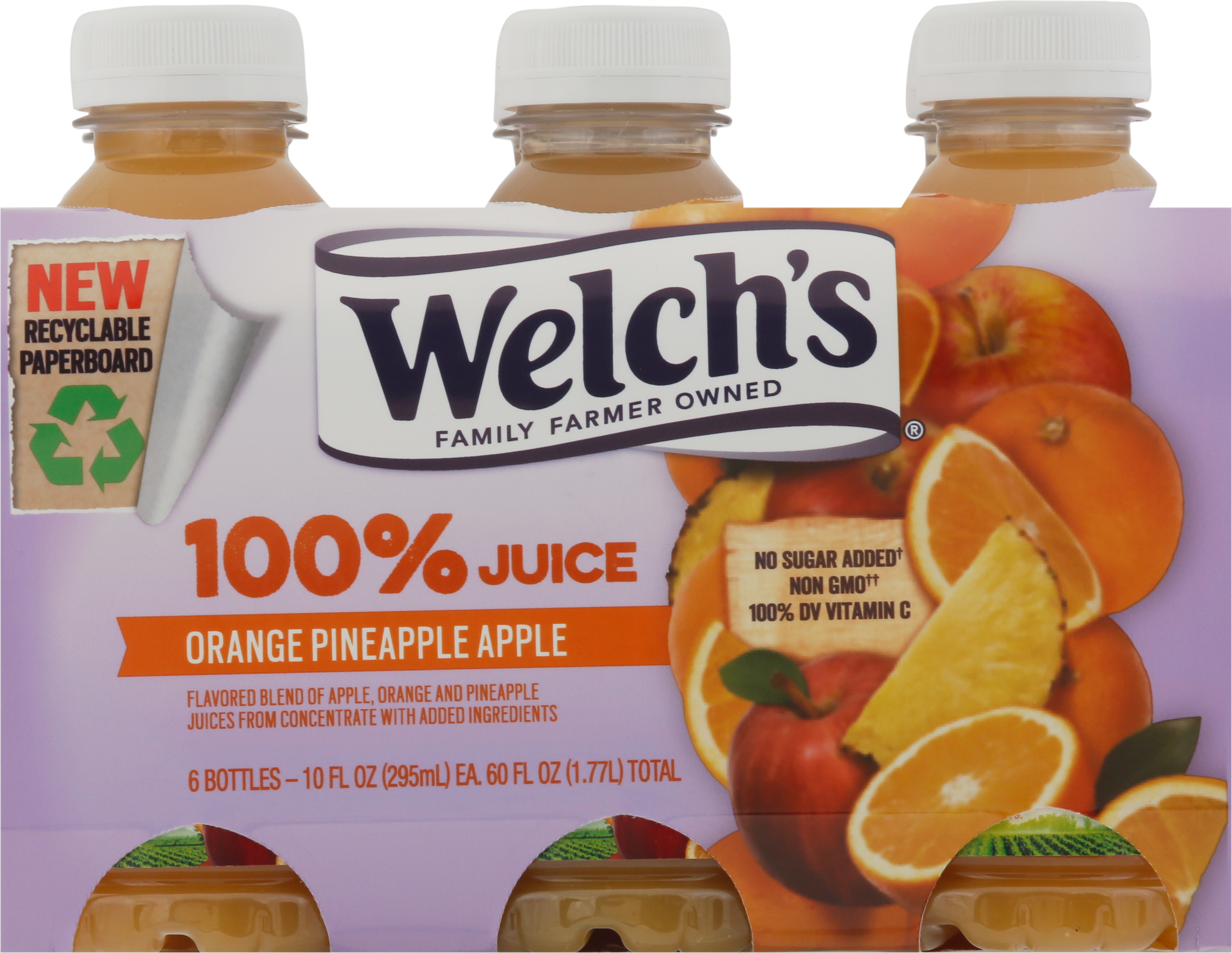 100% Juice, Orange Pineapple Apple