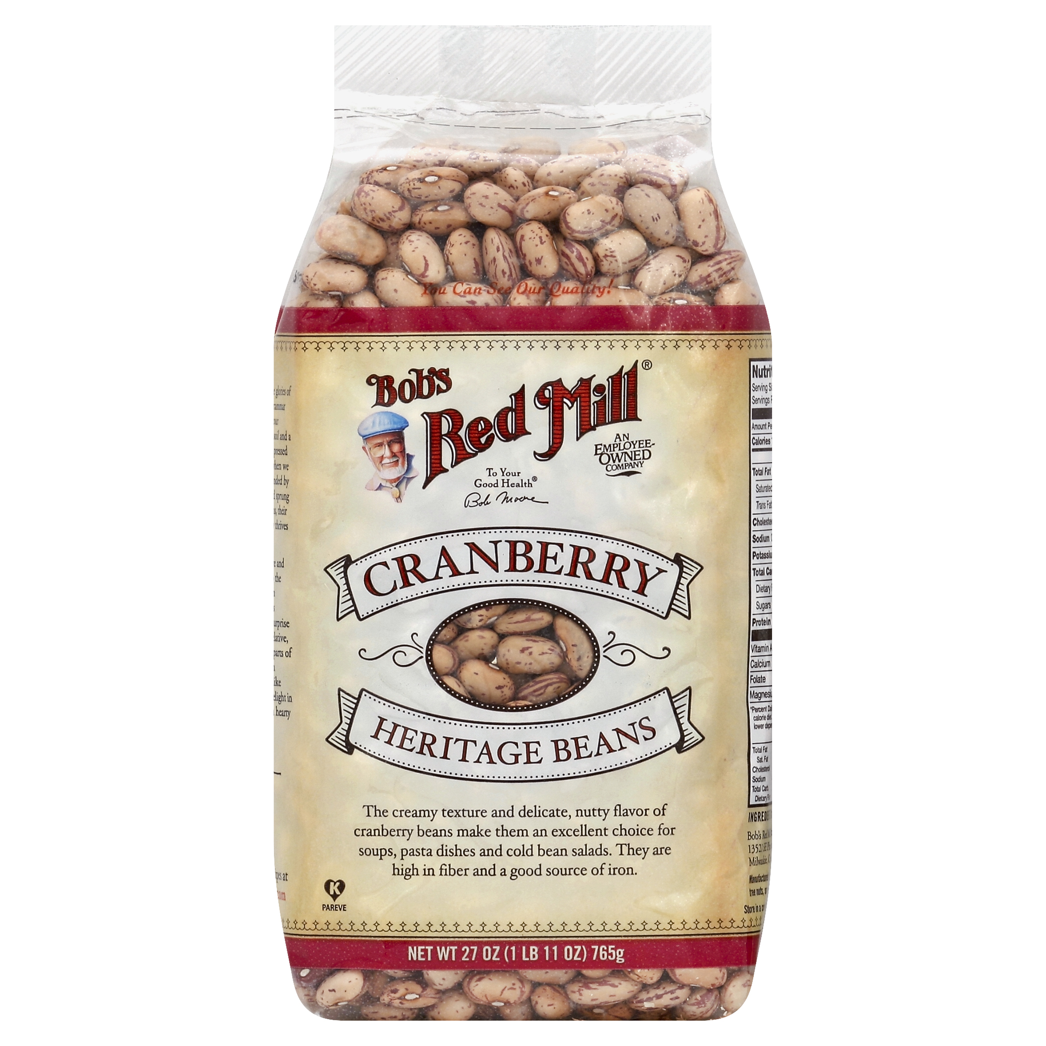 Bob's Red Mill Cranberry Heritage Beans 27 Oz