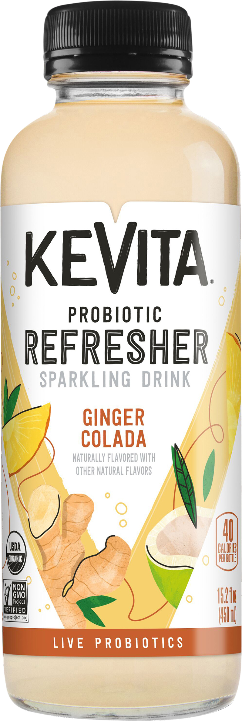 Probiotic Refresher, Ginger Colada