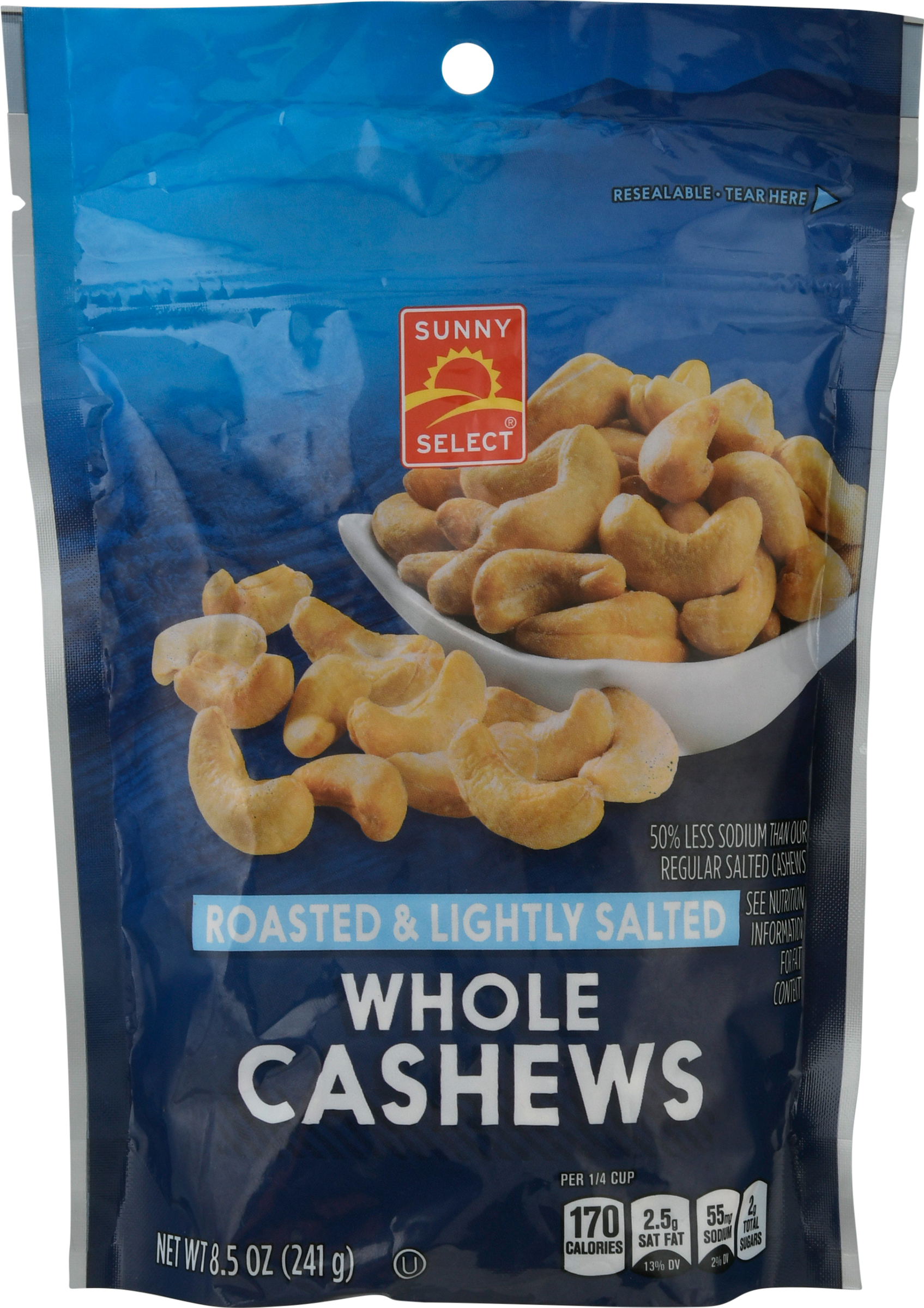 Cashew, Roasted & Lightly Salted, Whole