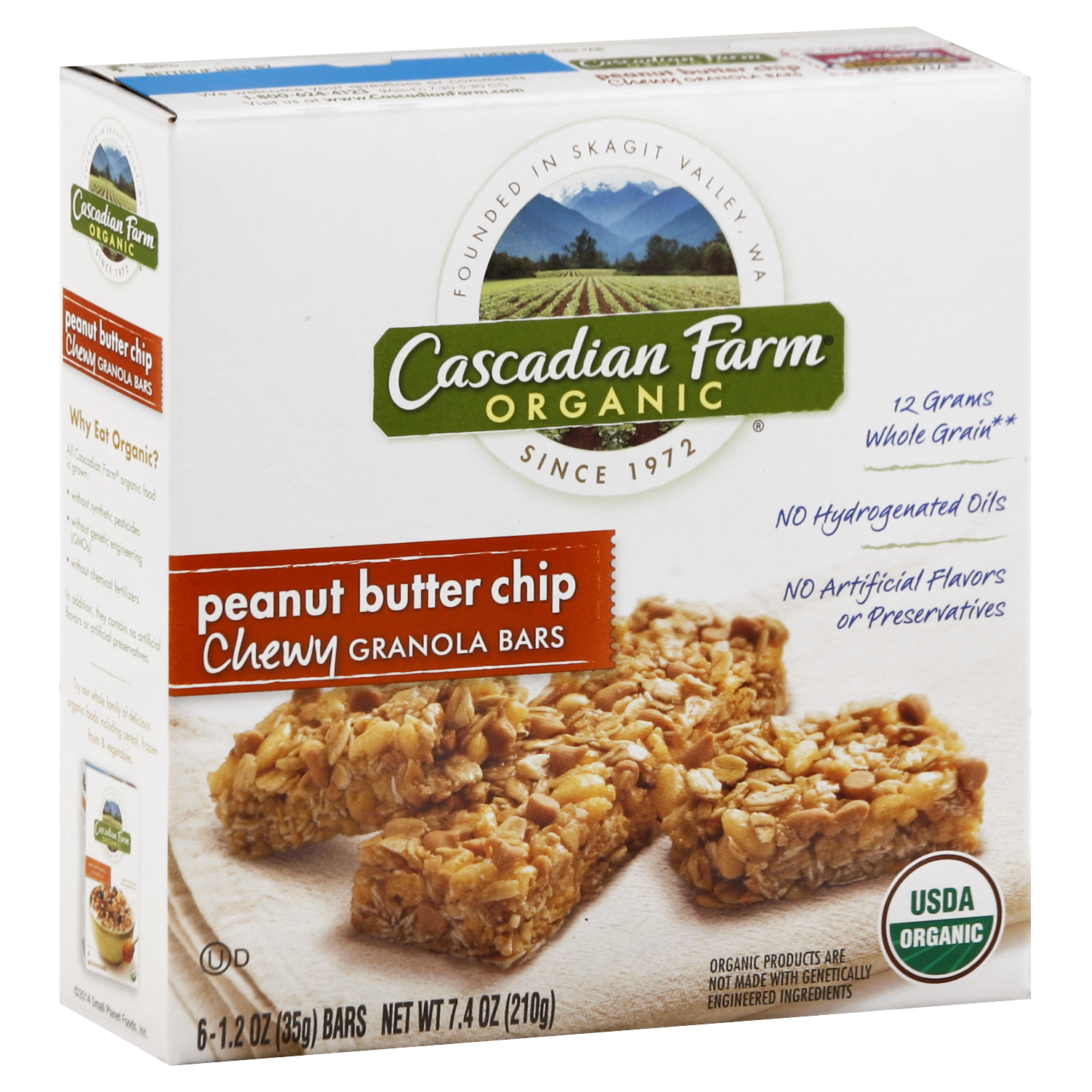 Cascadian Farm Granola Bars 6 Ea