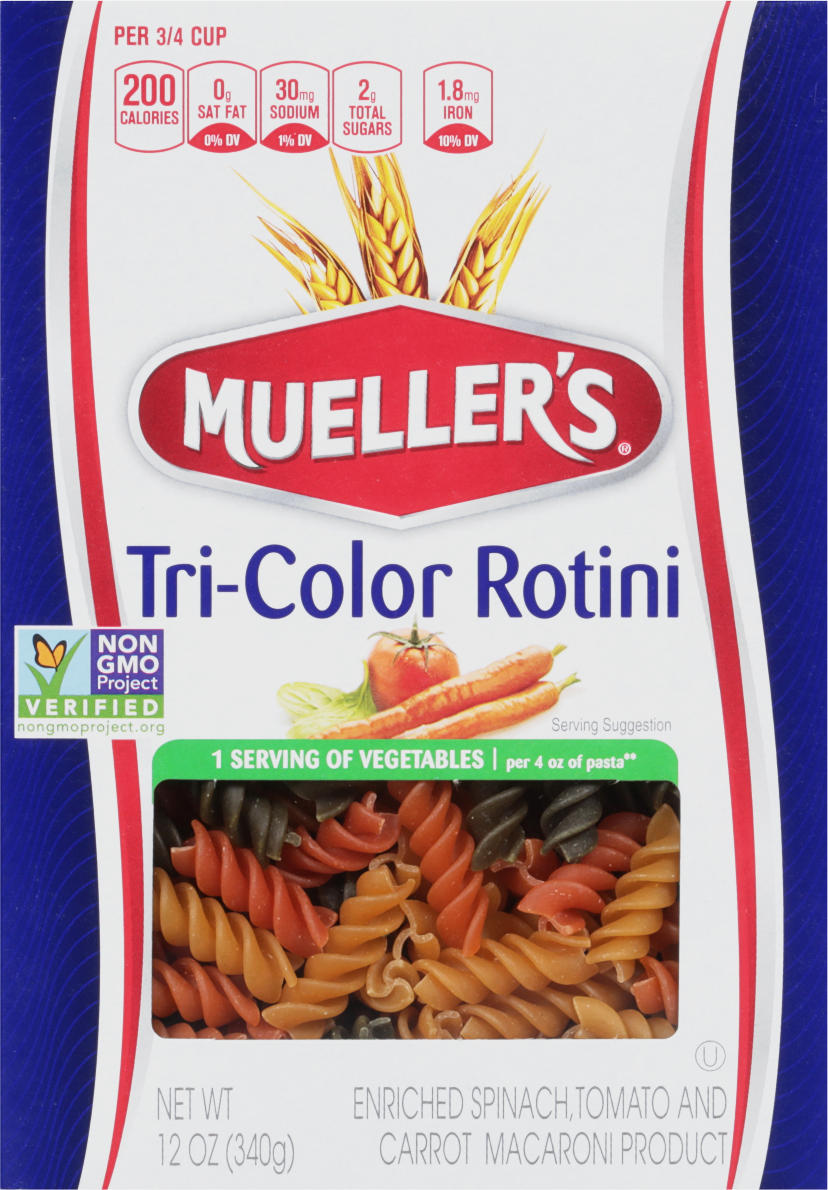 Rotini, Tri-Color