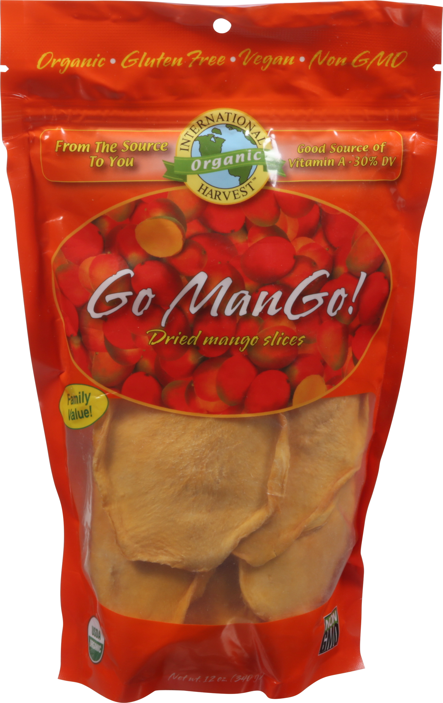 Mango Slices, Dried, Go Mango!