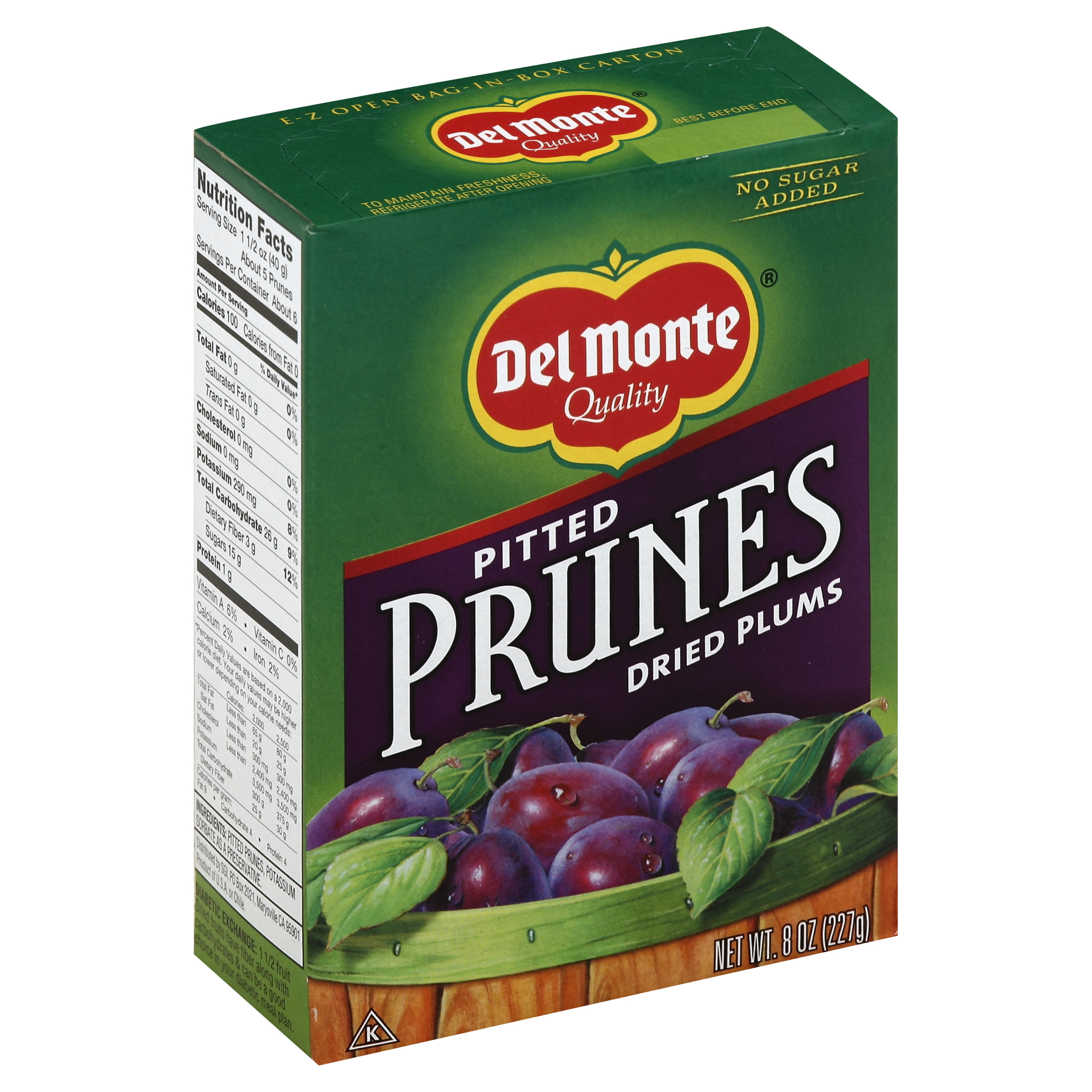 Del Monte Prunes 8 Oz