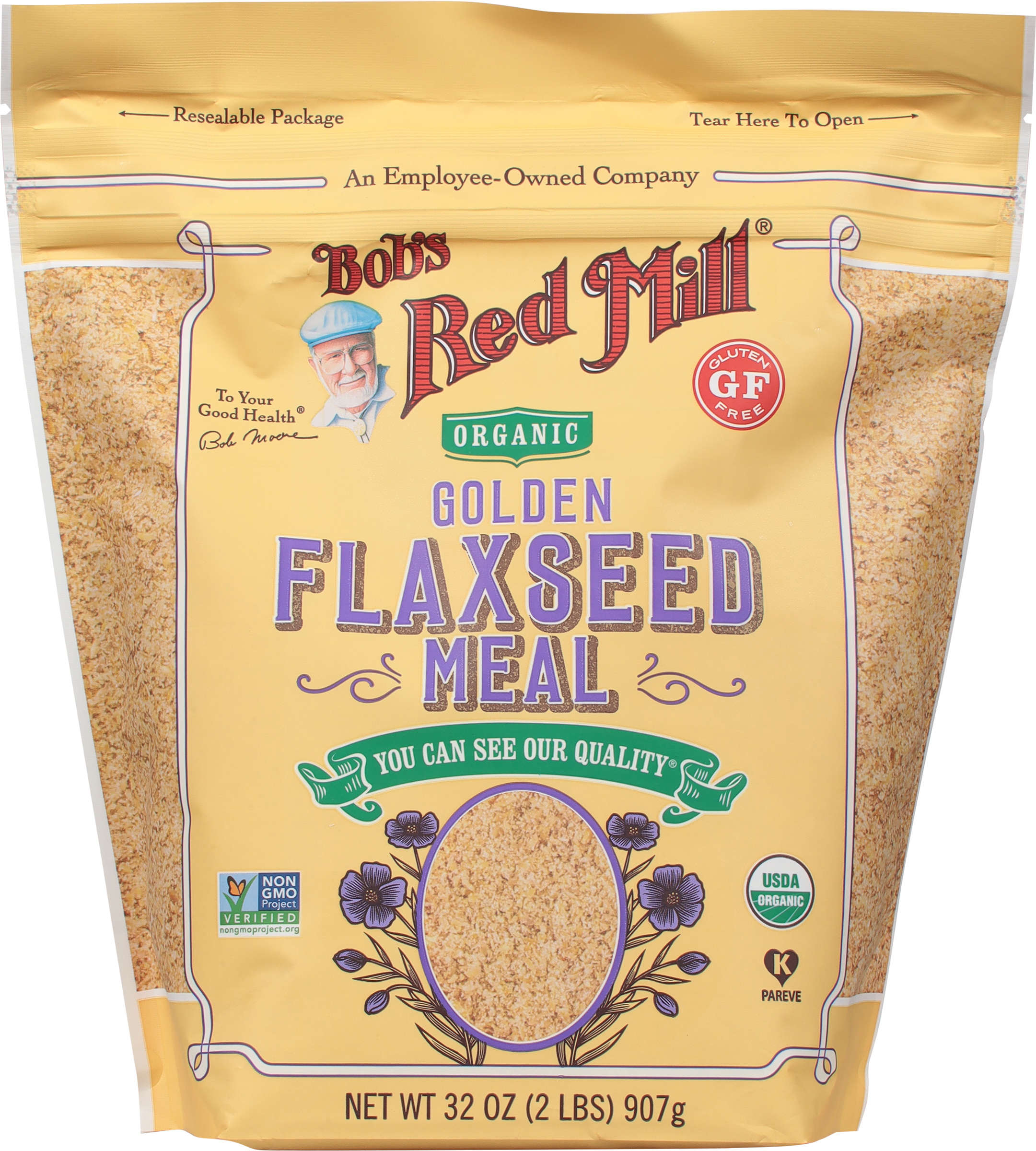 Flaxseed Meal, Organic, Golden