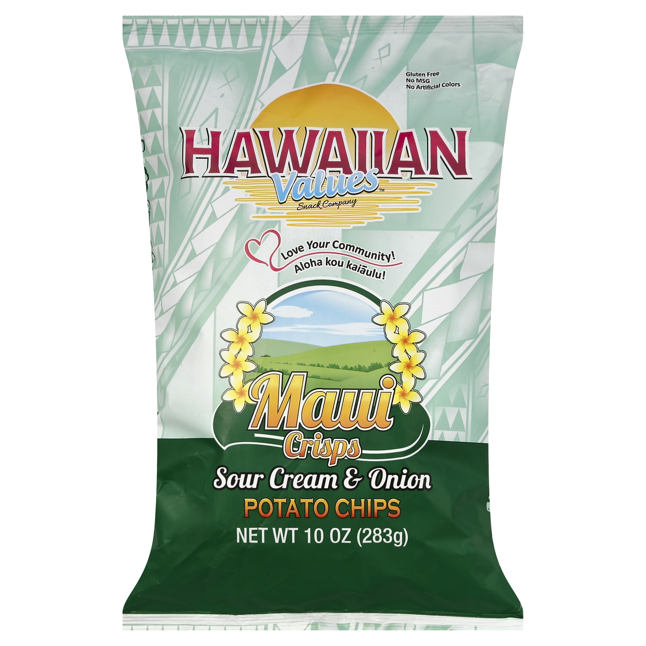 Hawaiian Values Potato Chips 10 Oz
