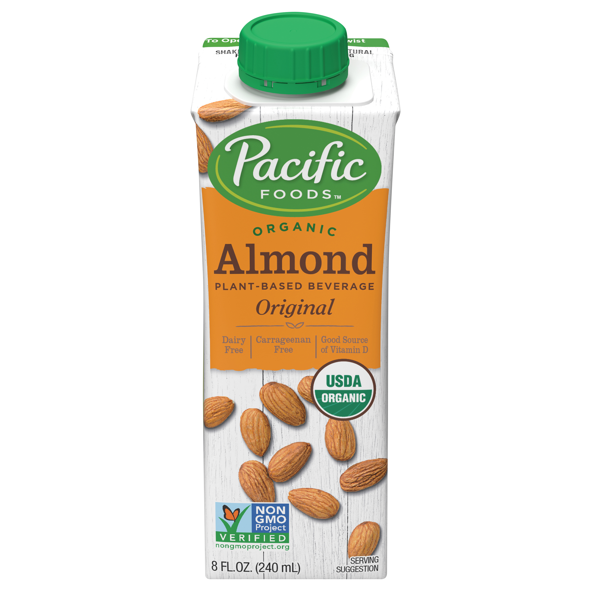 Pacific Foods Organic Plant-based Original Almond Beverage 8 Oz