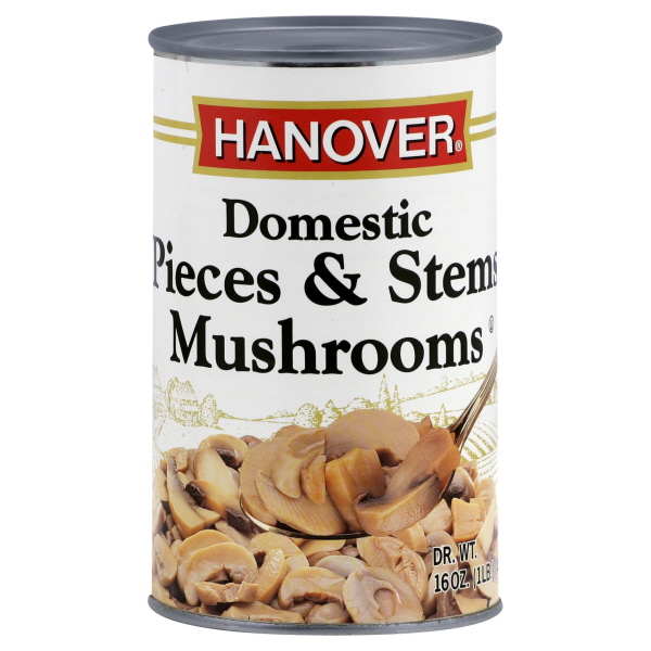 Hanover Mushrooms 16 Oz