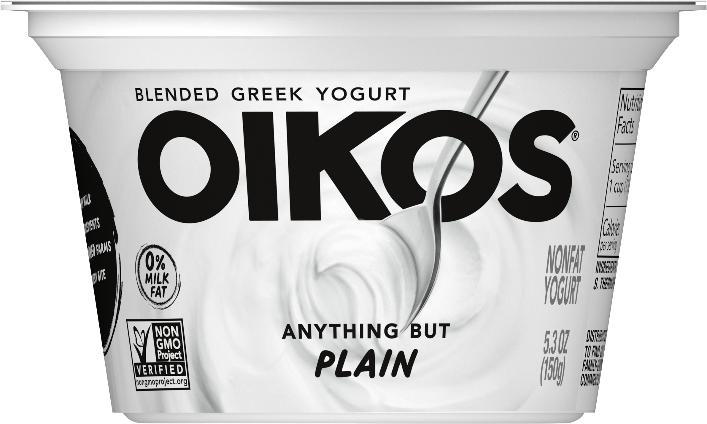Yogurt, Greek, Anything but Plain, Blended