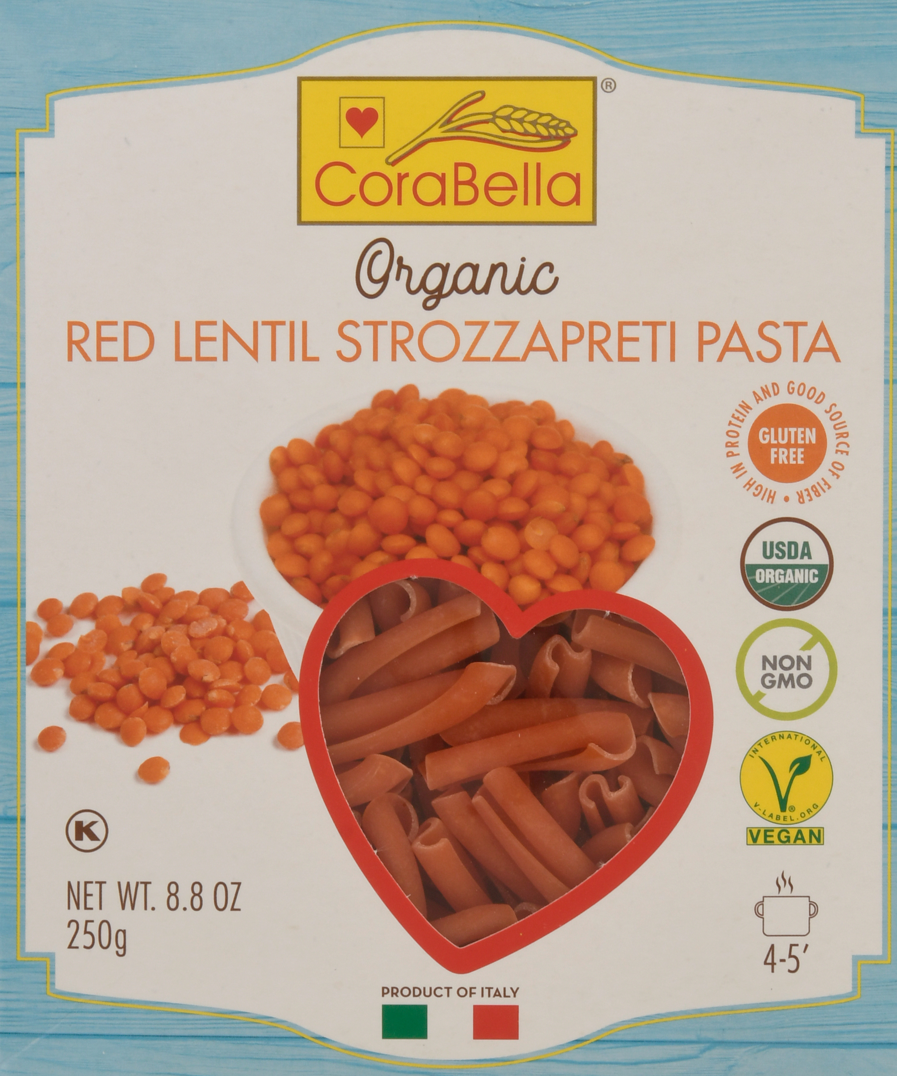 Pasta, Organic, Red Lentil Strozzapreti