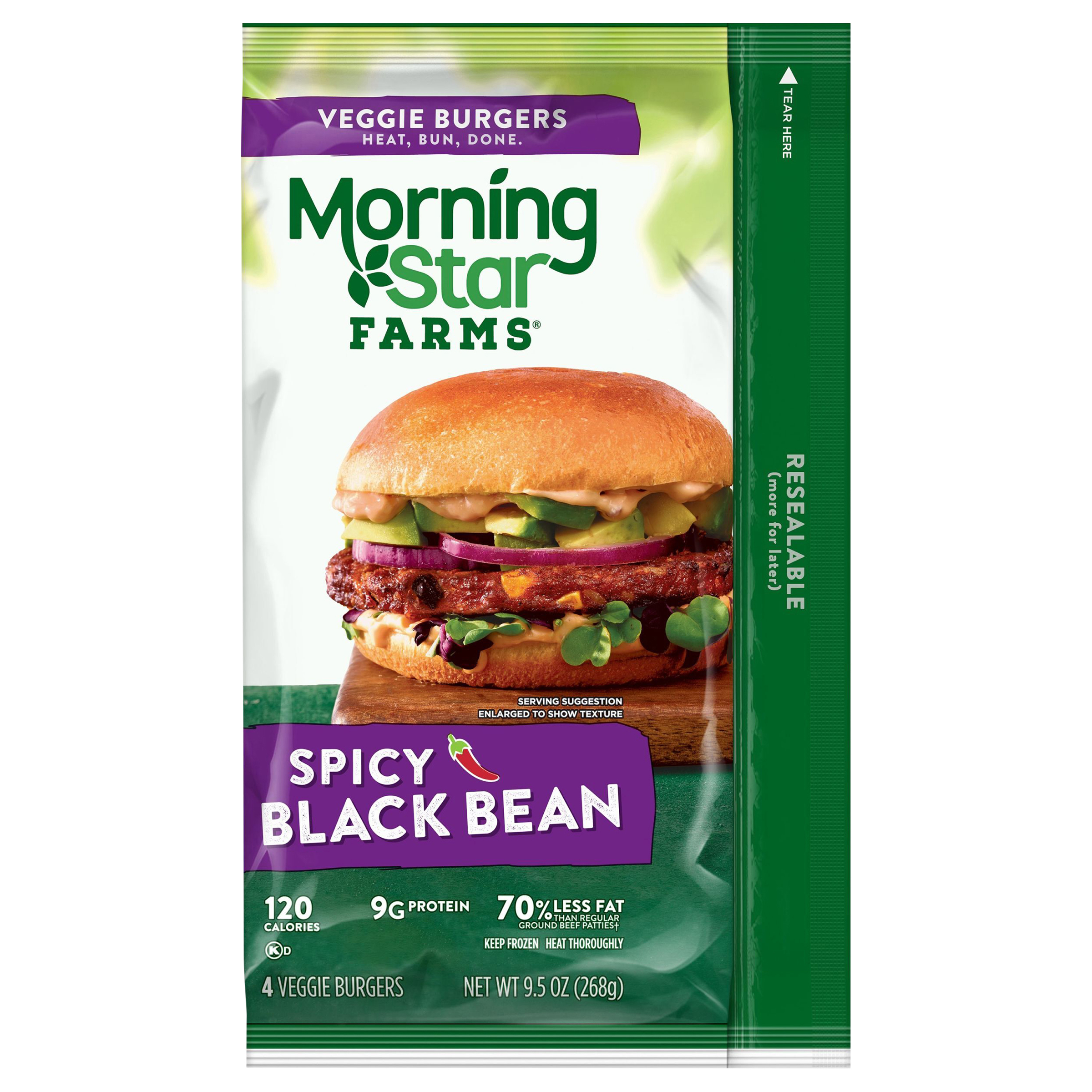 Veggie Burgers, Spicy Black Bean