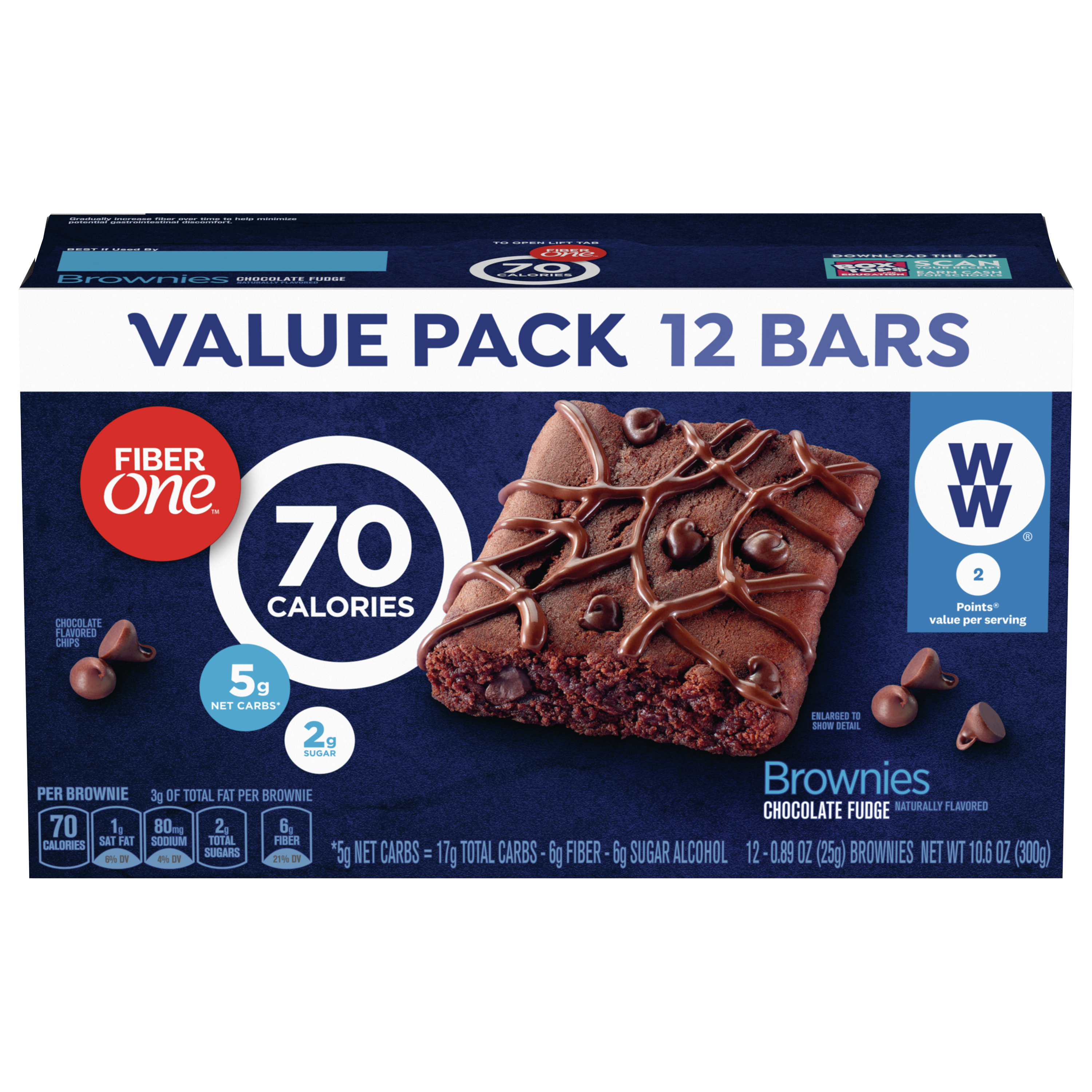 Brownies, Chocolate Fudge, Value Pack