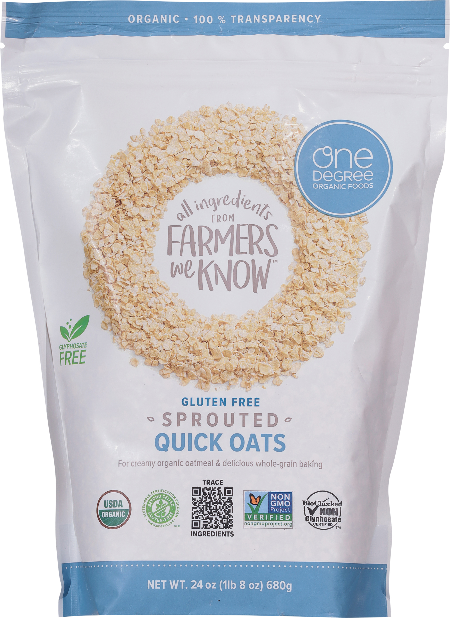 Quick Oats, Gluten Free, Sprouted
