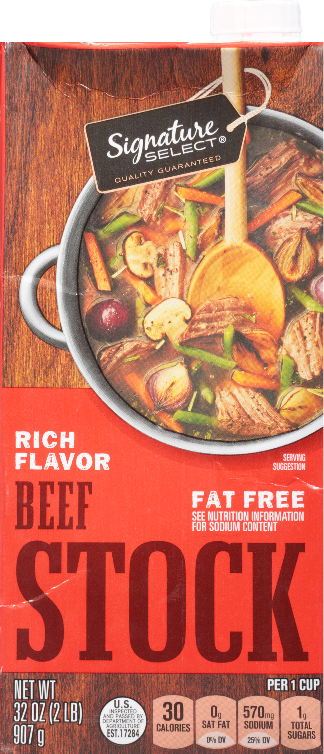 Beef Stock, Fat Free, Rich Flavor