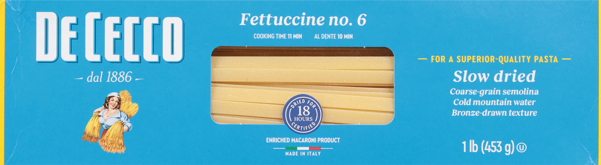 Fettuccine, No. 6, Slow Dried