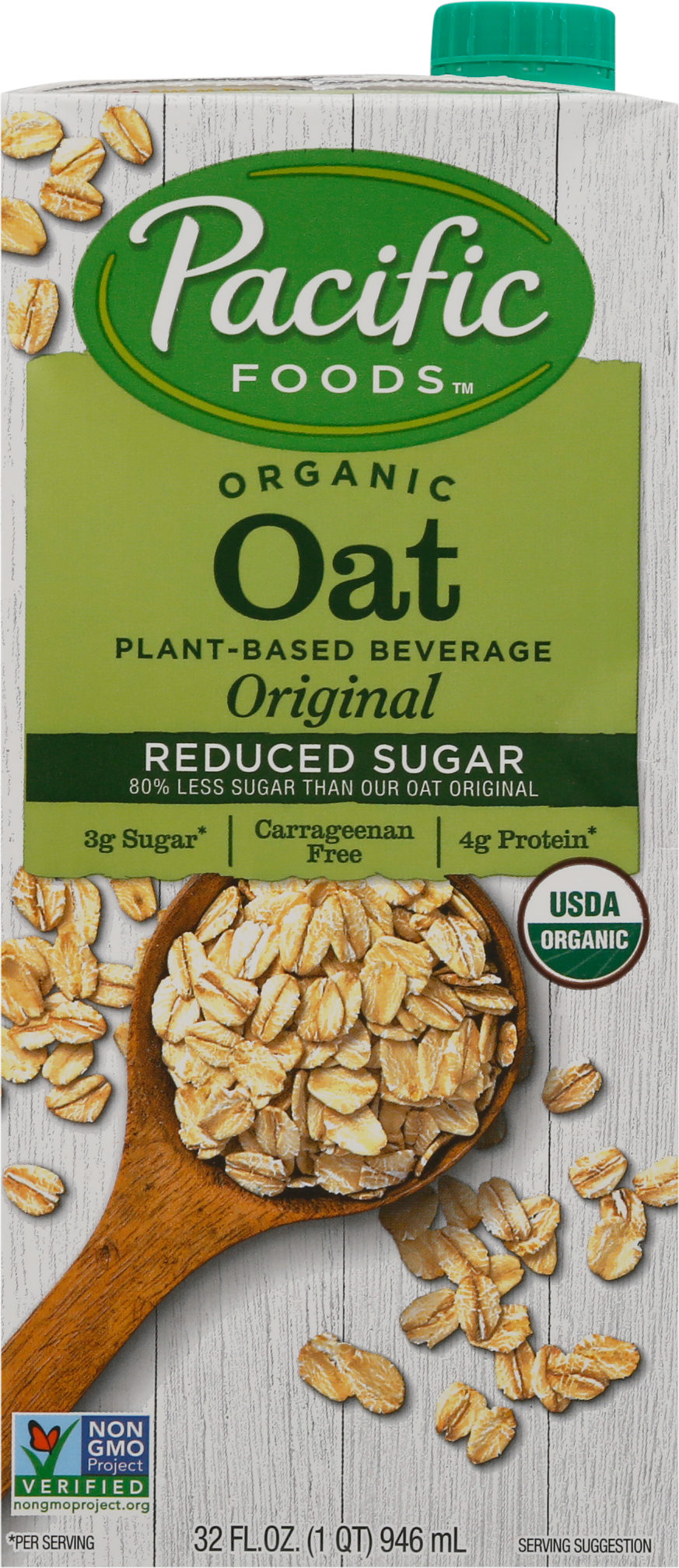 Oat Beverage, Organic, Reduced Sugar, Original