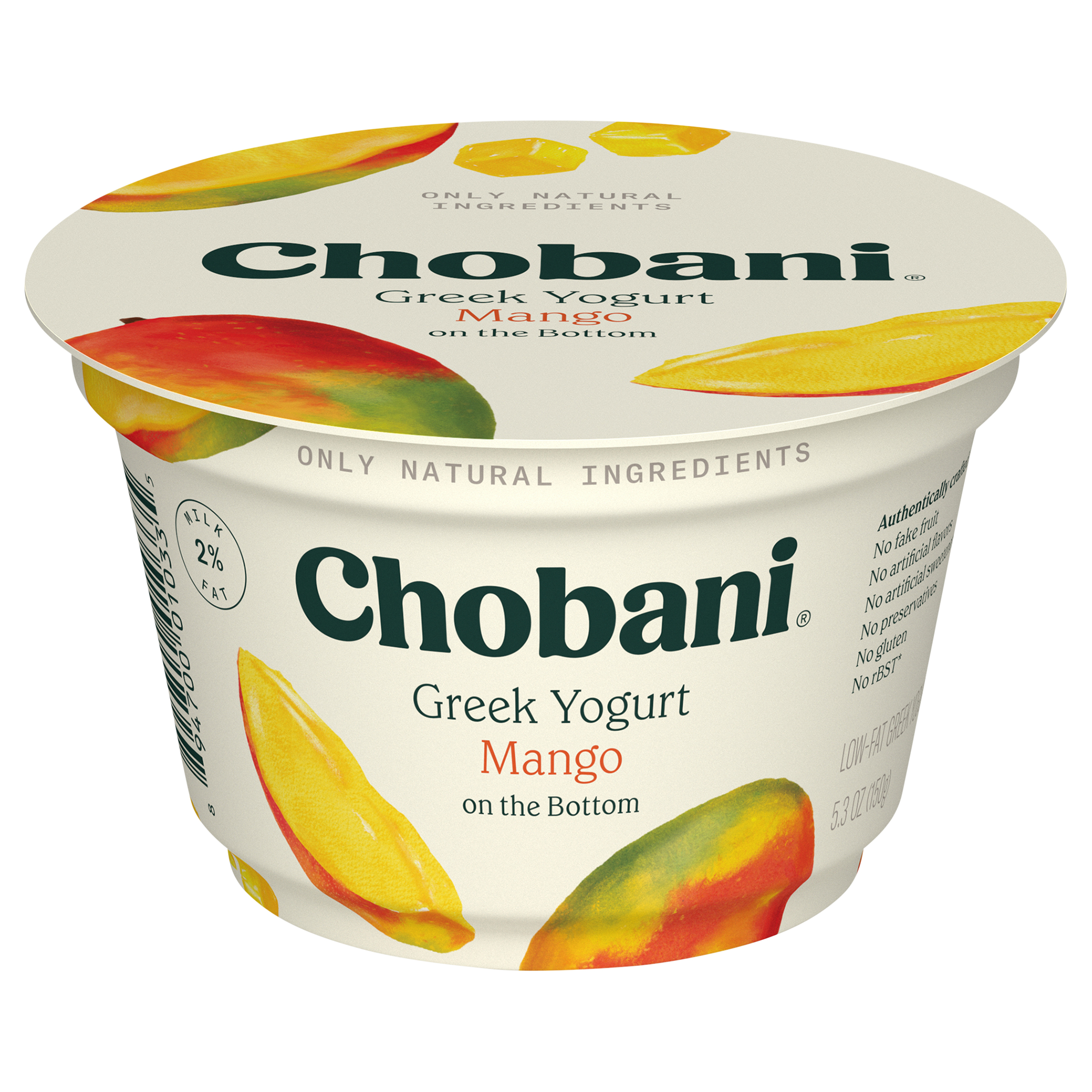 Yogurt, Greek, Low-Fat, Mango On the Bottom