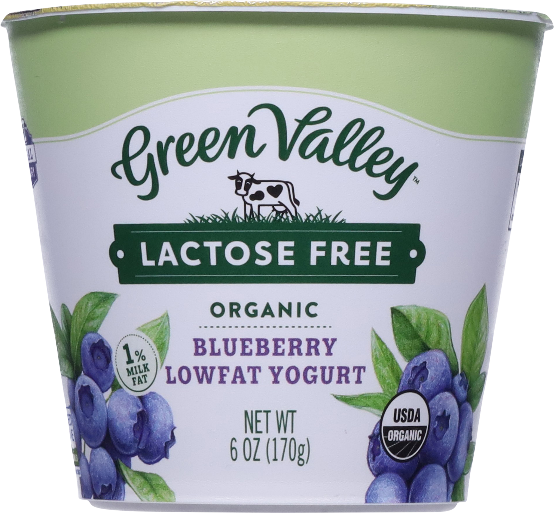 Yogurt, Lactose Free, Lowfat, Organic, Blueberry