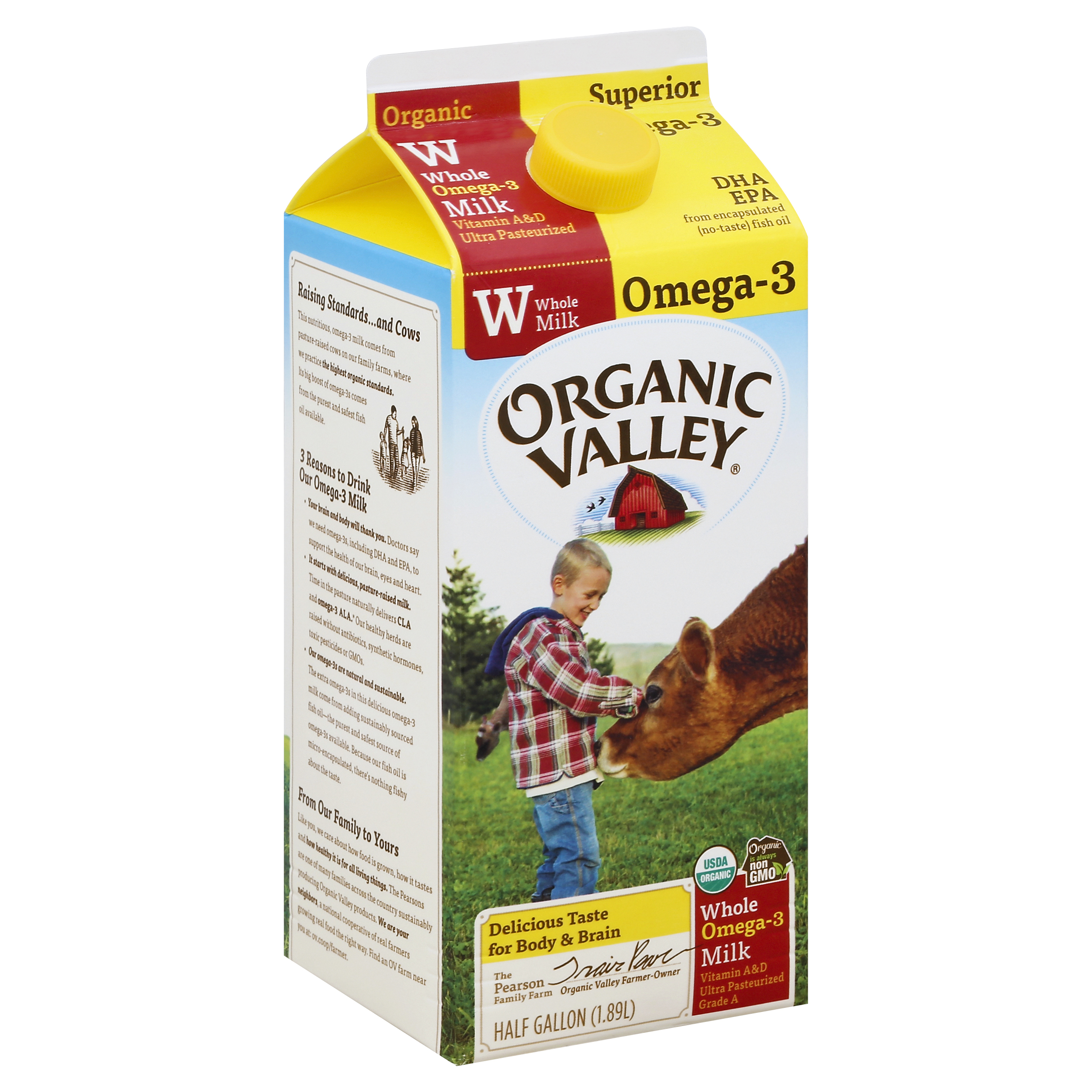 Organic Valley Milk 0.5 Gl