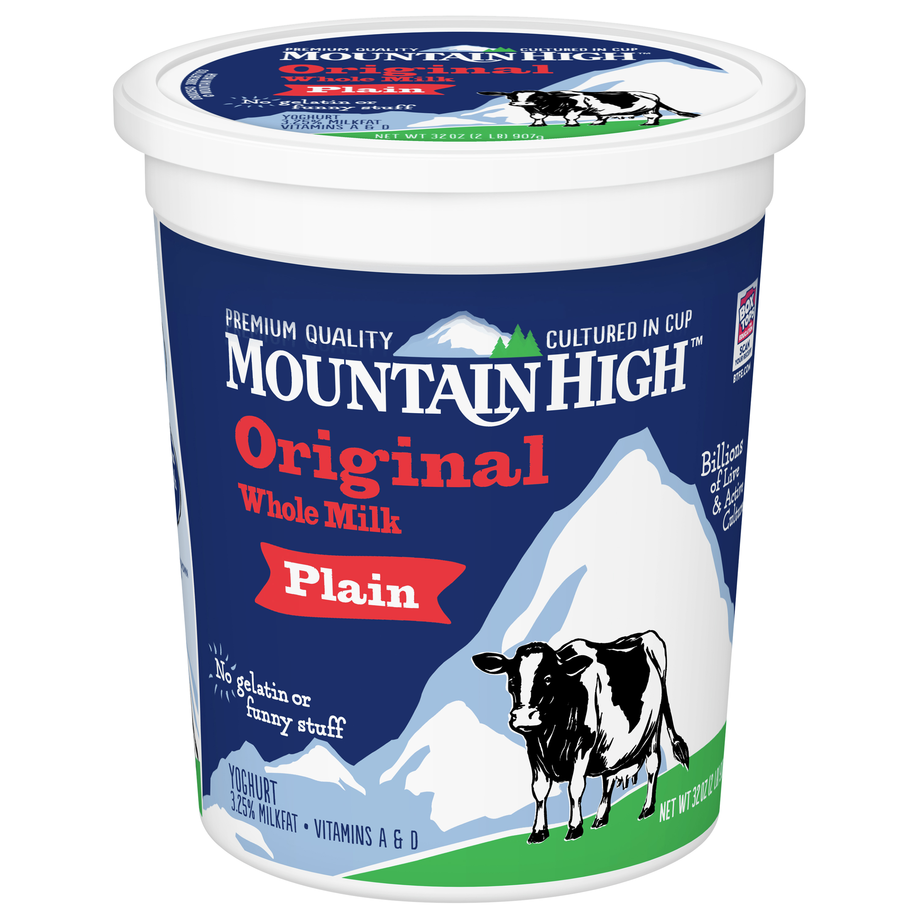 Yoghurt, Whole Milk, Original, Plain