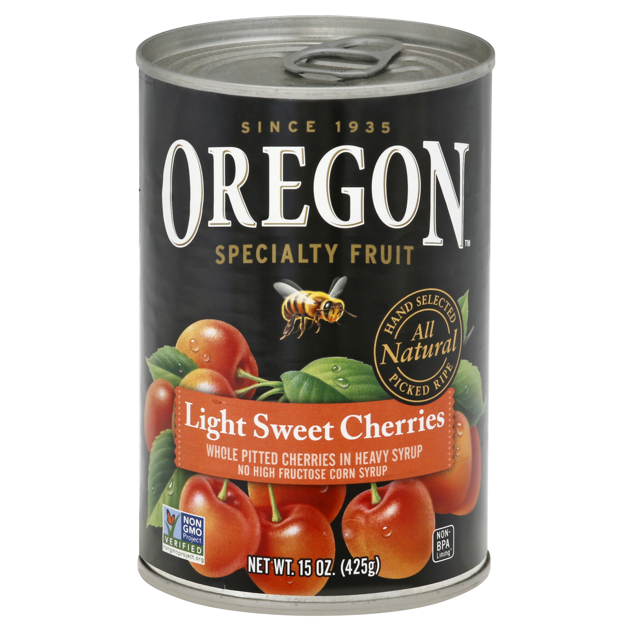 Oregon Whole Pitted Cherries 15 Oz