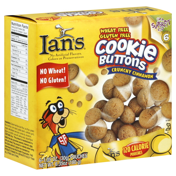 Ian's Cookie Buttons 6 Ea