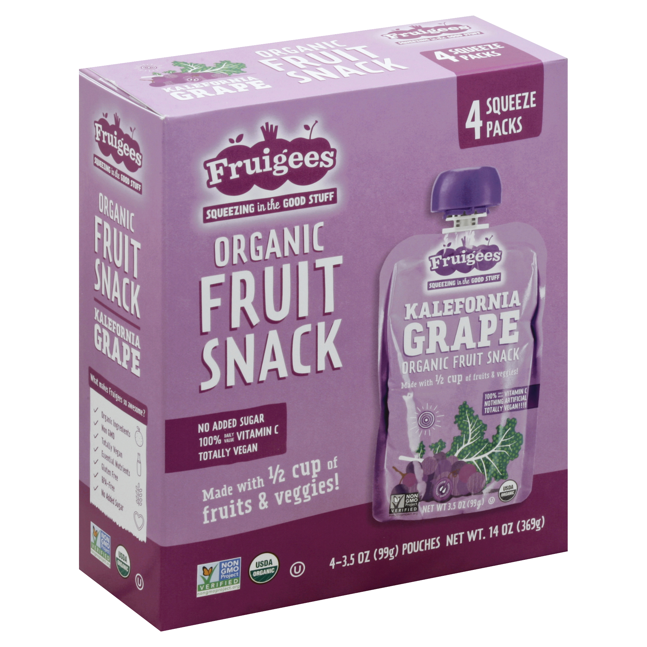 Fruigees Fruit Snack 4 Ea