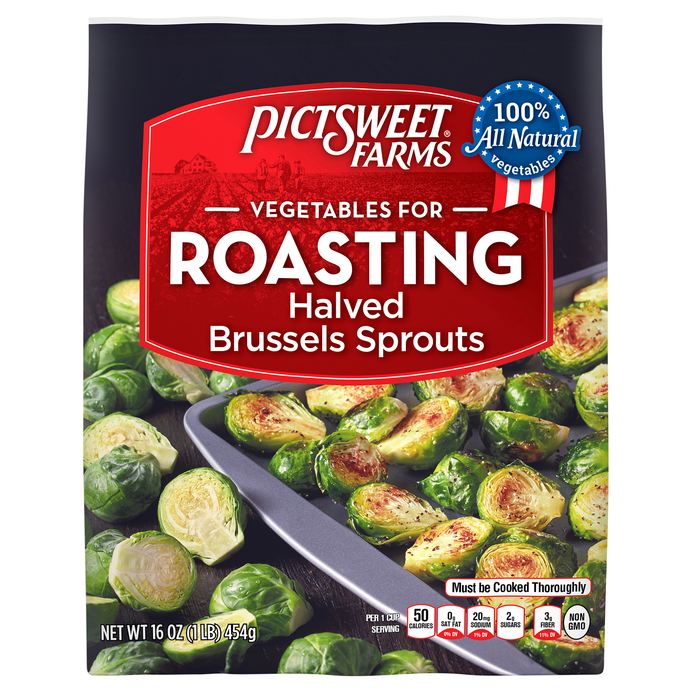 Brussels Sprouts, Halved
