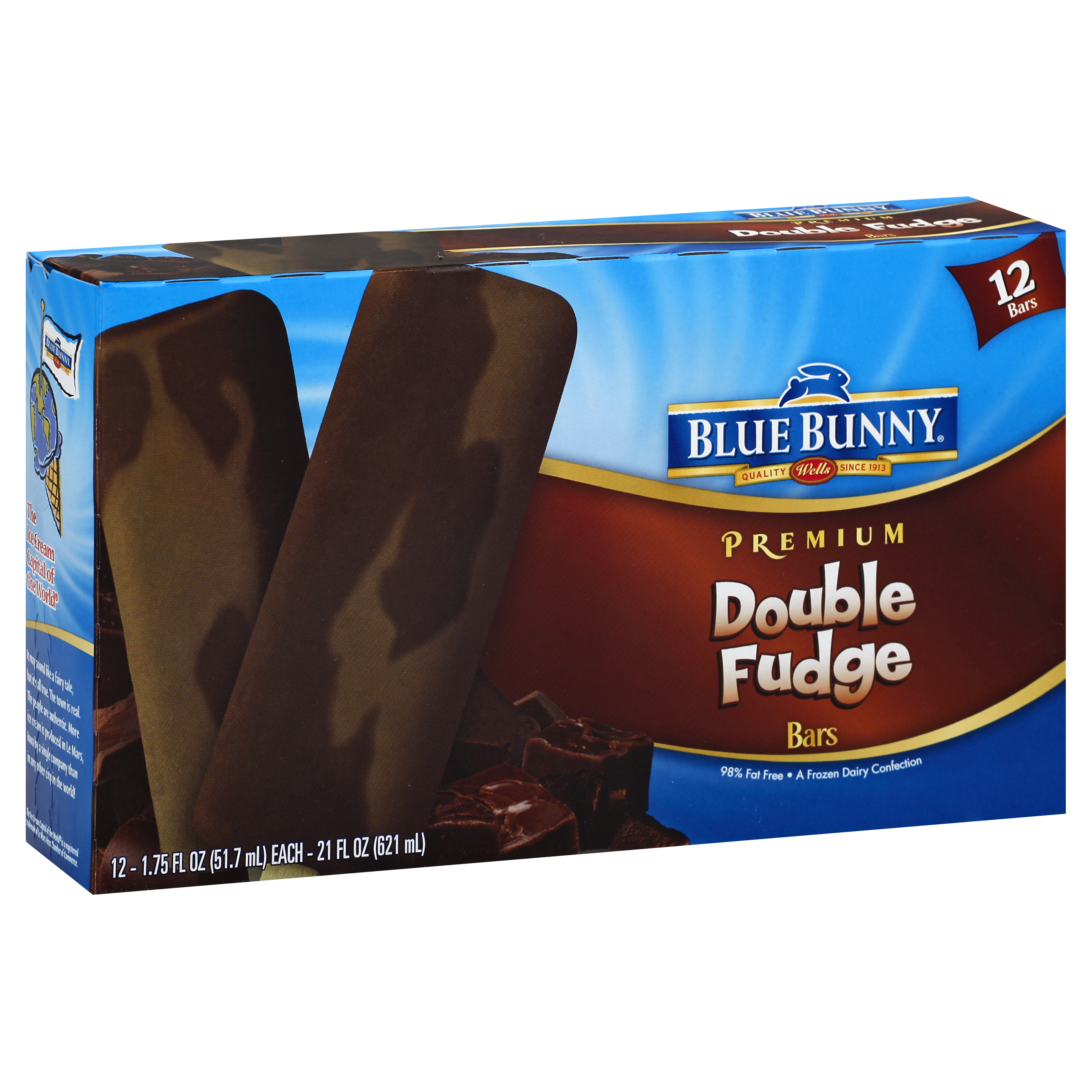 Blue Bunny Double Fudge Bars 12 Ea