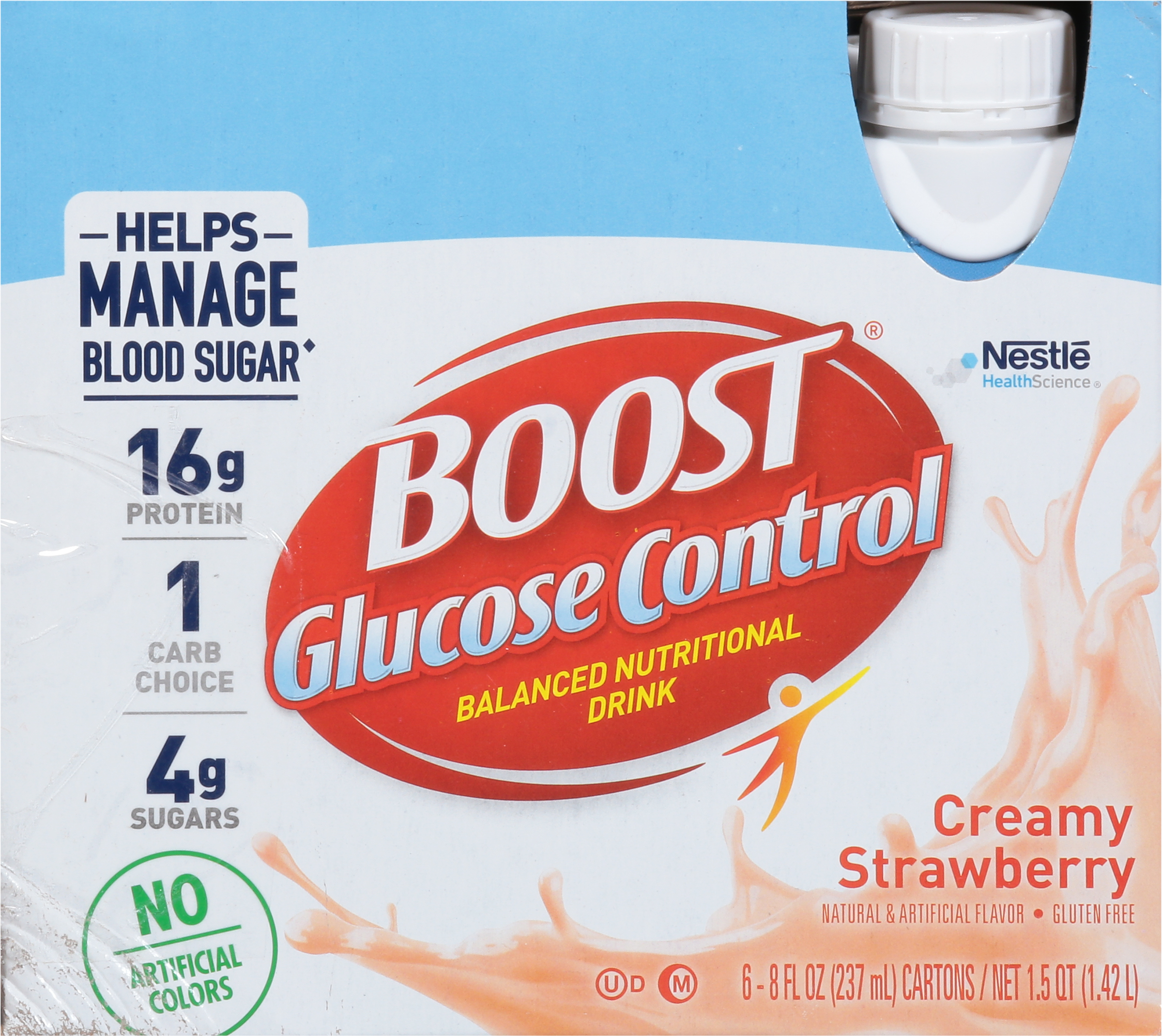 Balanced Nutritional Drink, Creamy Strawberry, Glucose Control
