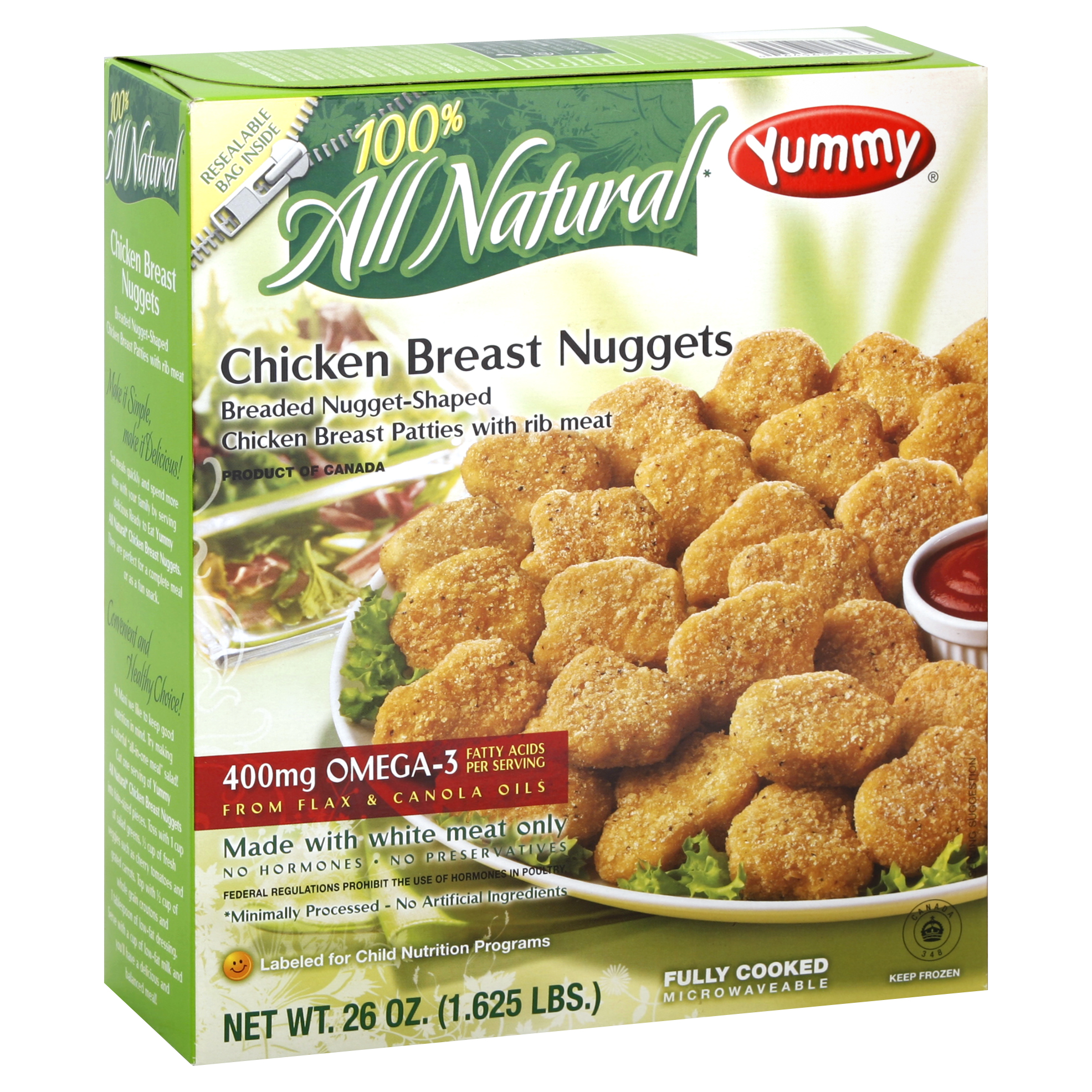 Yummy Chicken Breast Nuggets 26 Oz