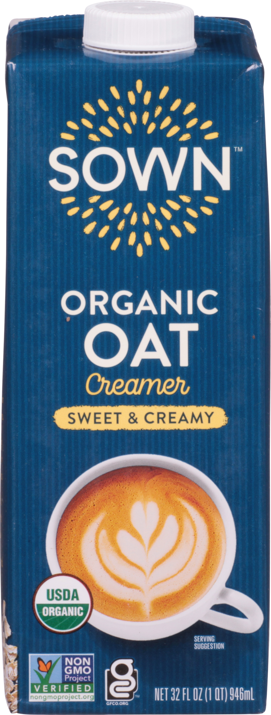 Oat Creamer, Organic, Sweet & Creamy
