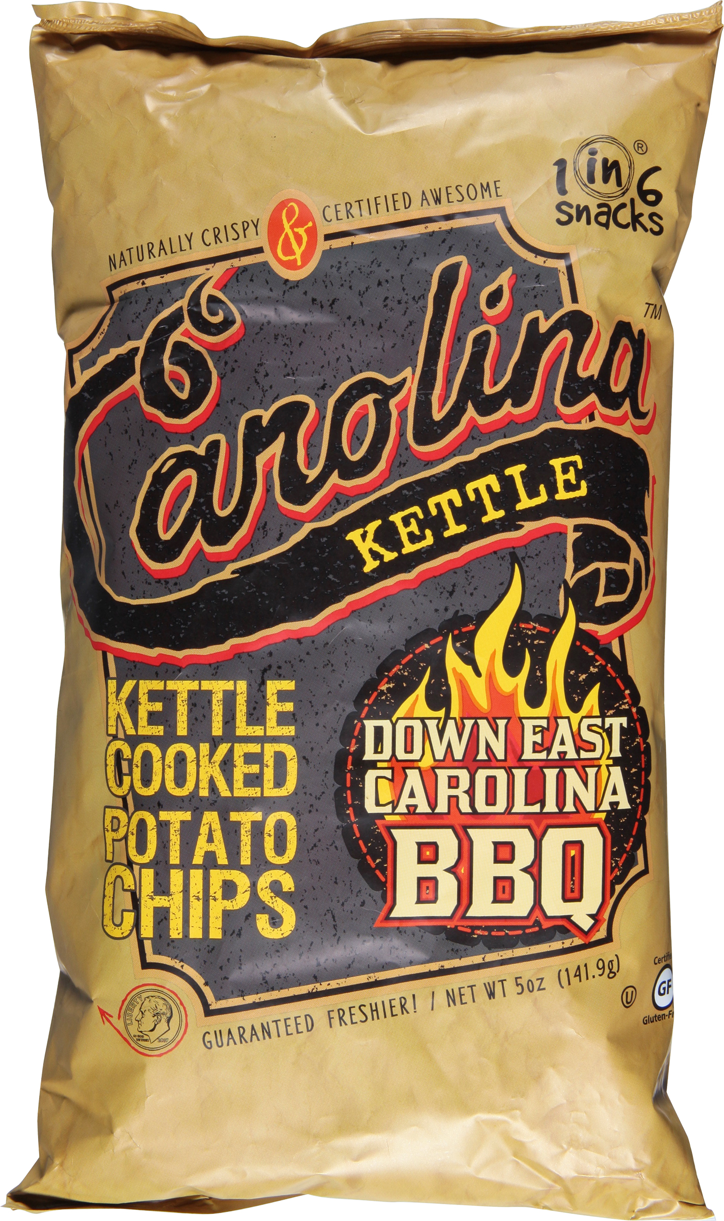 Potato Chips, Down East Carolina BBQ, Kettle Cooked