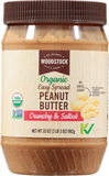 Peanut Butter, Organic, Easy Spread, Crunchy & Salted