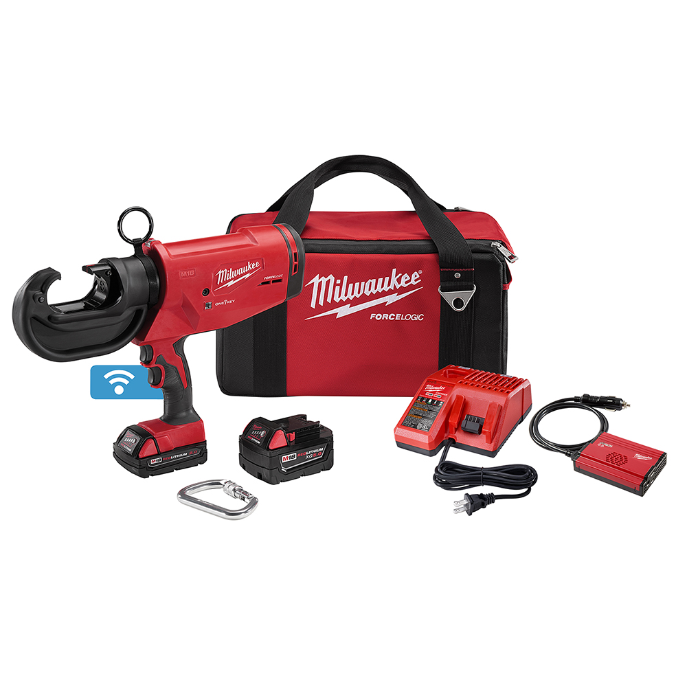 White Cap | M18 Force Logic 12 Ton Utility Crimper Kit Milwaukee