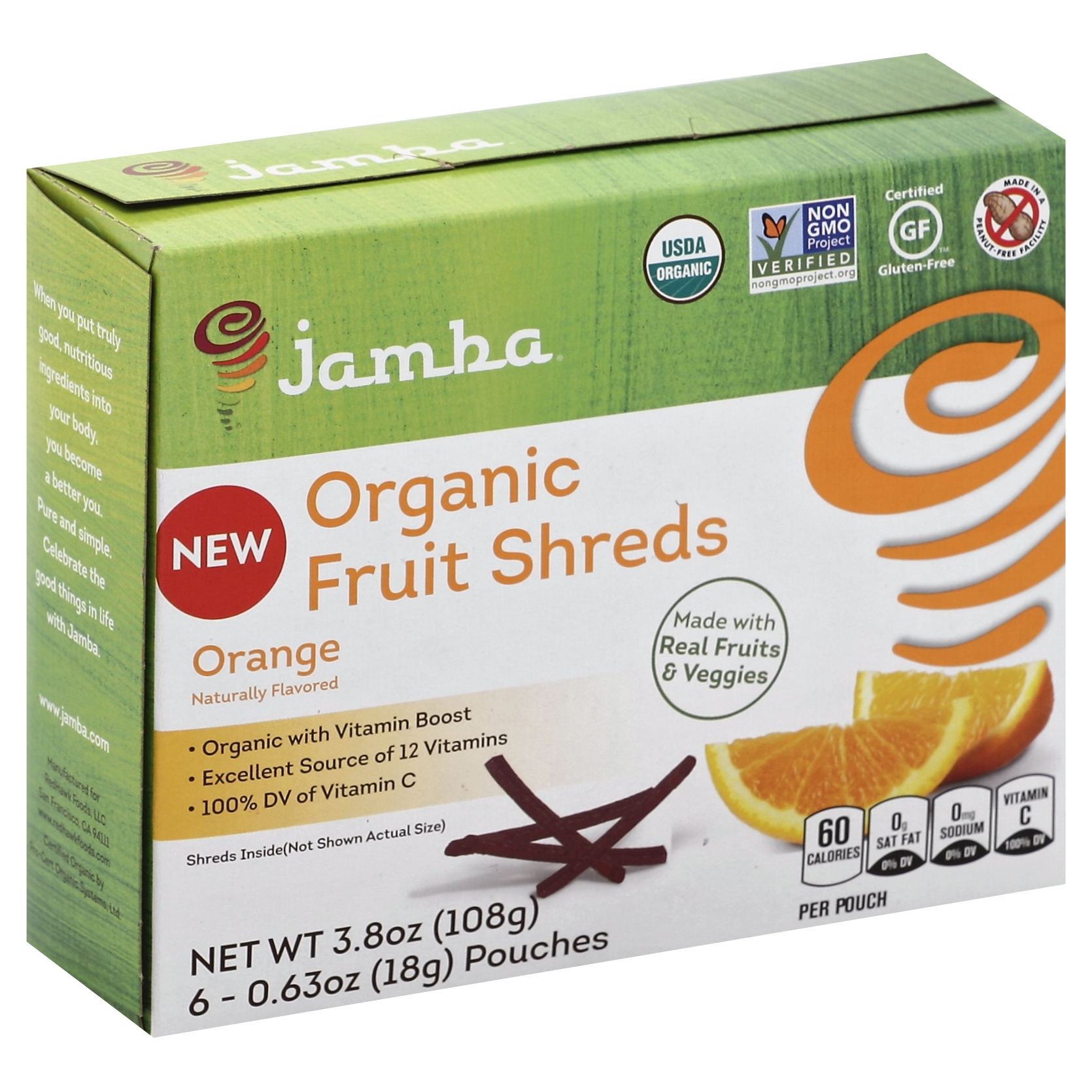 Jamba Juice Fruit Shreds 6 Ea