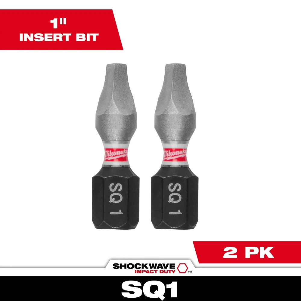 Milwaukee #1 Shockwave Square Recess Bit