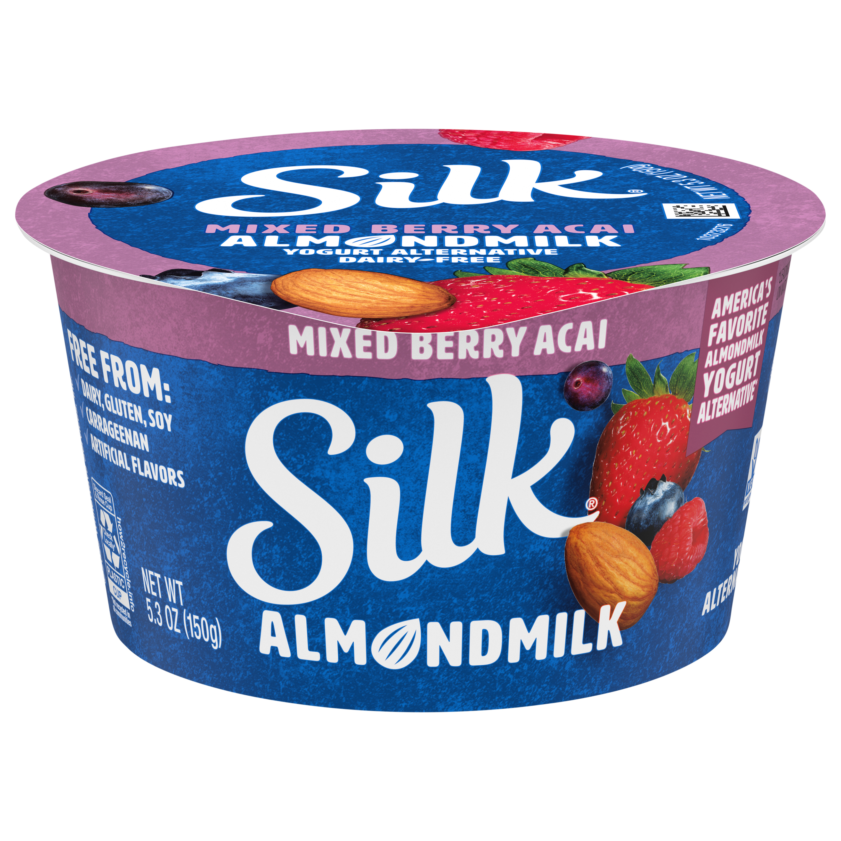 Yogurt Alternative, Mixed Berry Acai, Almondmilk
