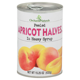Orchard Naturals Peeled Apricot Halves In Heavy Syrup 15.25 Oz image