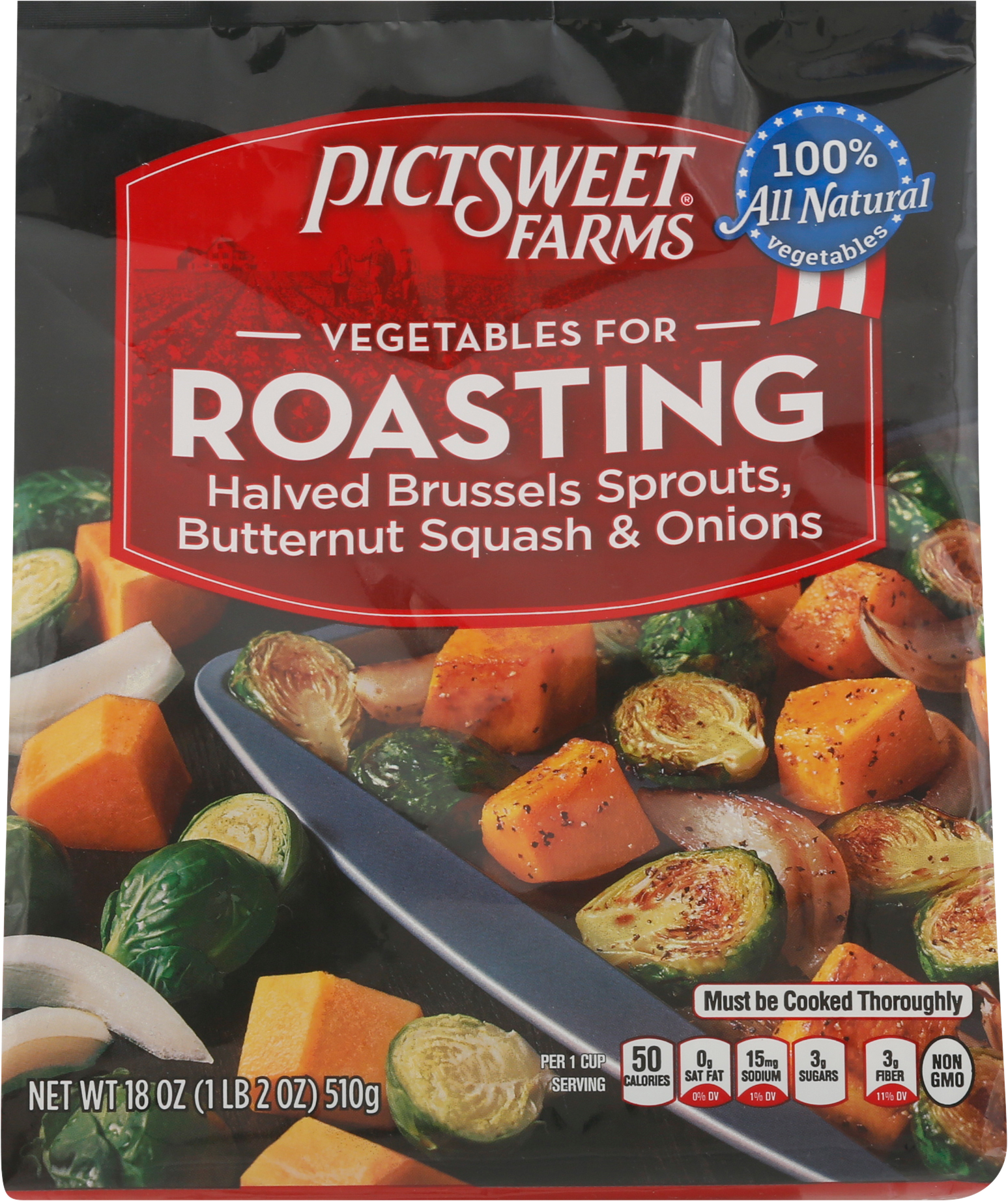 Halved Brussels Sprouts, Butternut Squash & Onions, Roasting