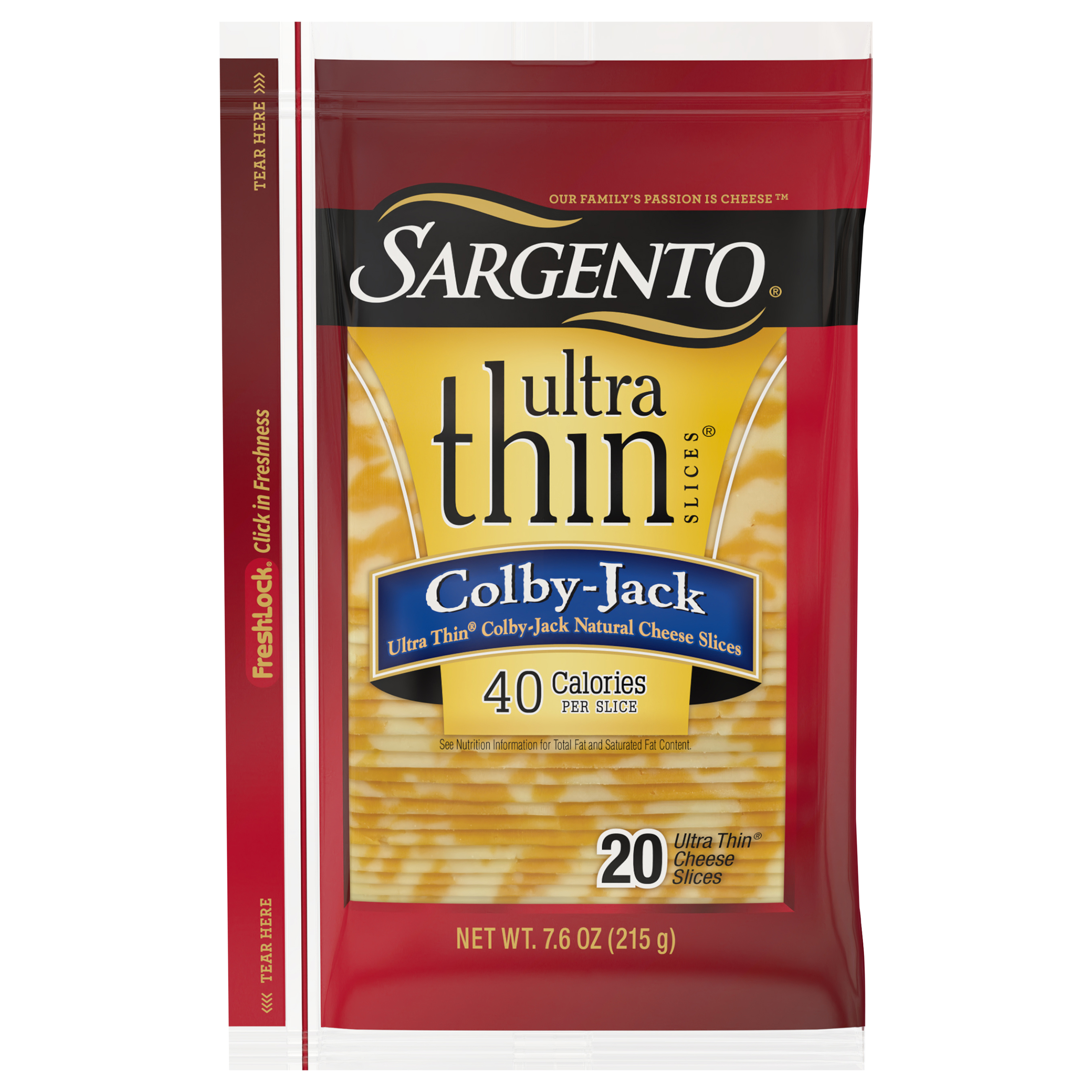 Calories in Cheese, ColbyJack from Sargento