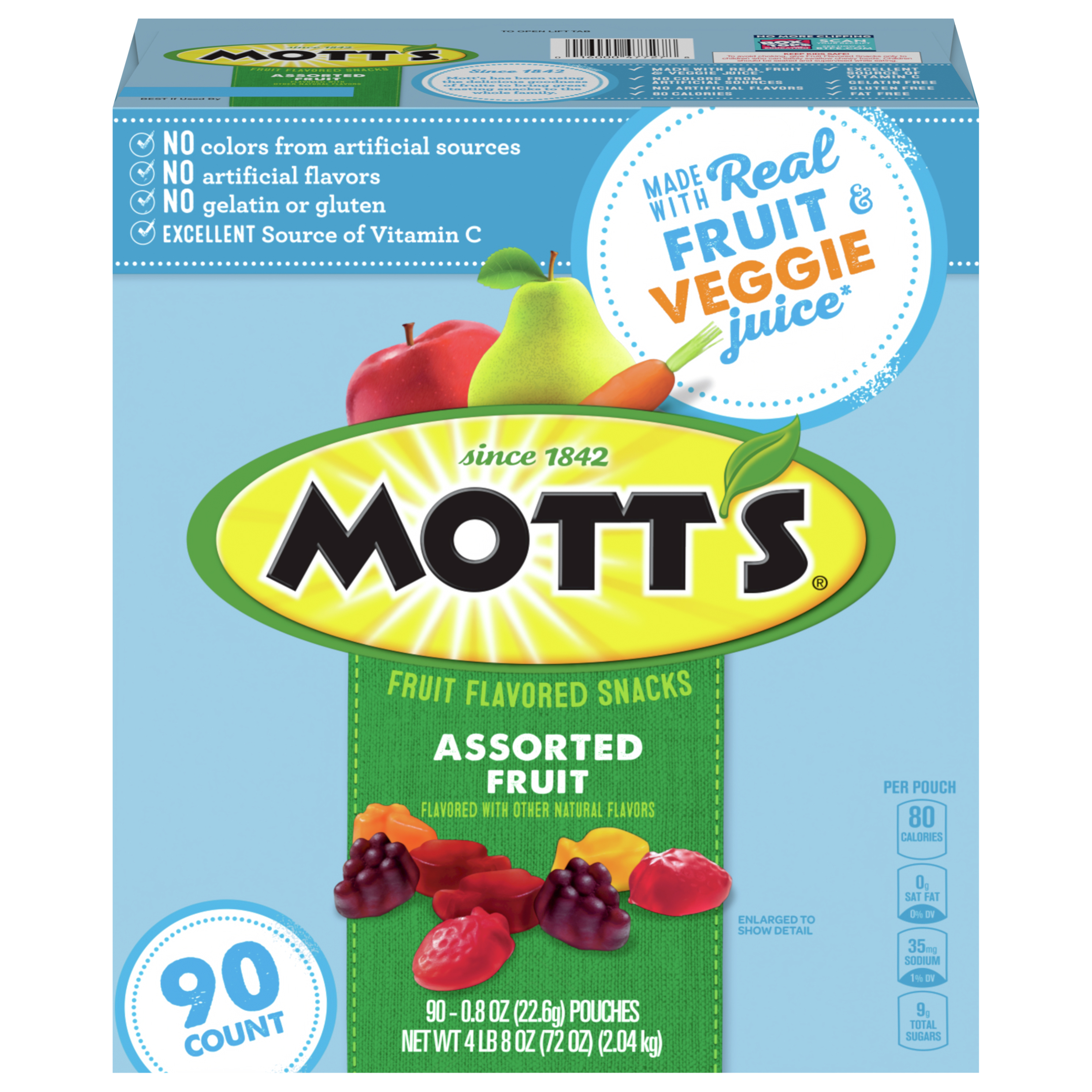 Fruit Flavored Snacks, Assorted