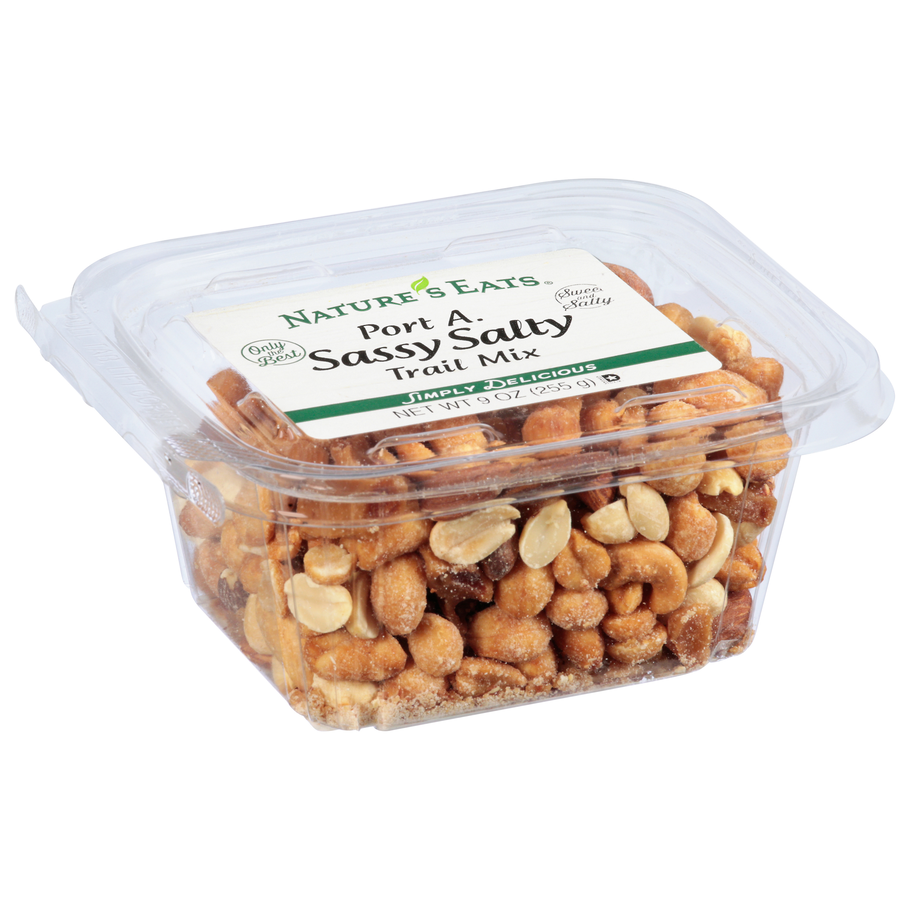 Nature's Eats Port A Sassy Salty Trail Mix 9 Oz