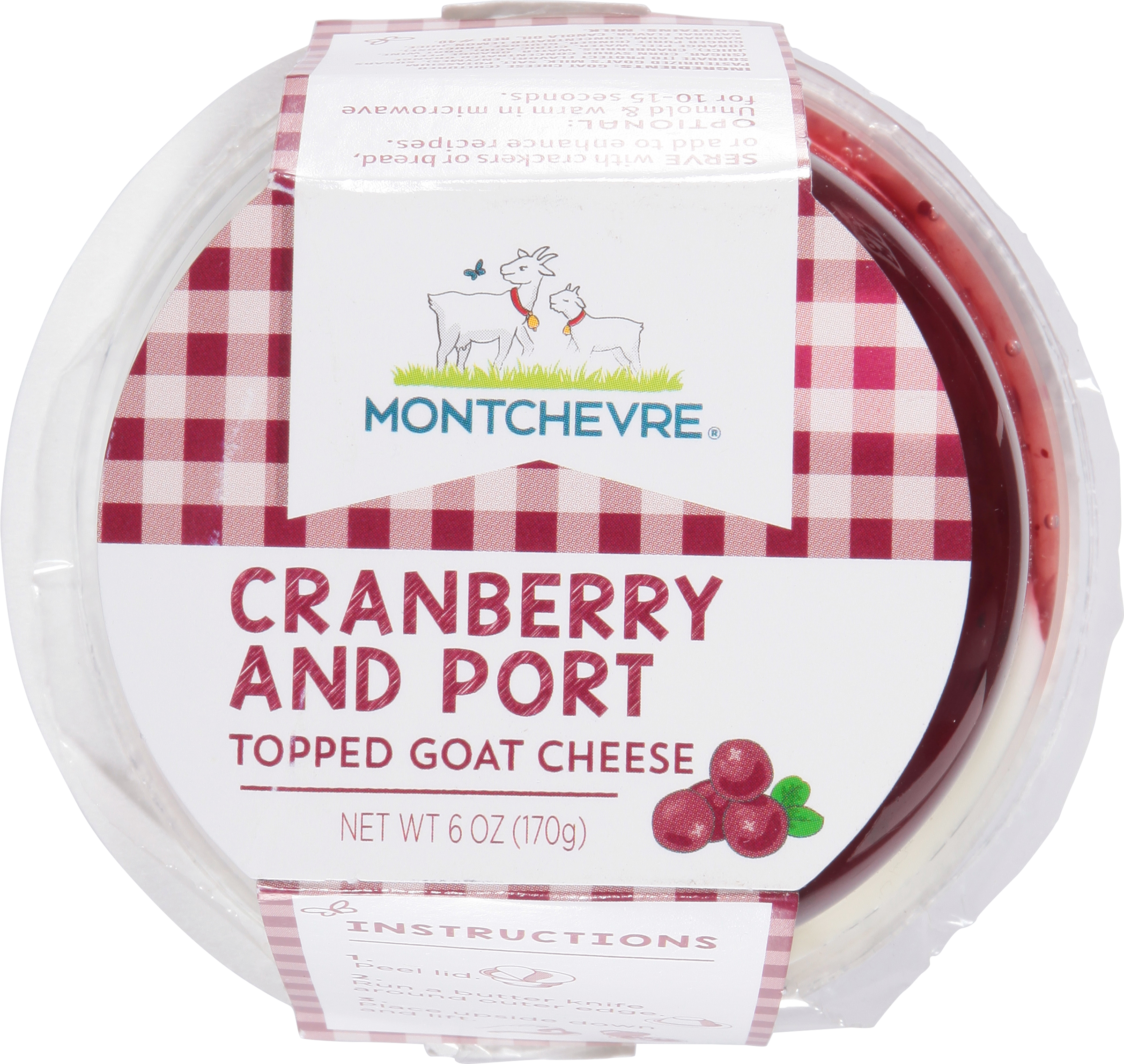 Cheese, Goat, Topped, Cranberry and Port