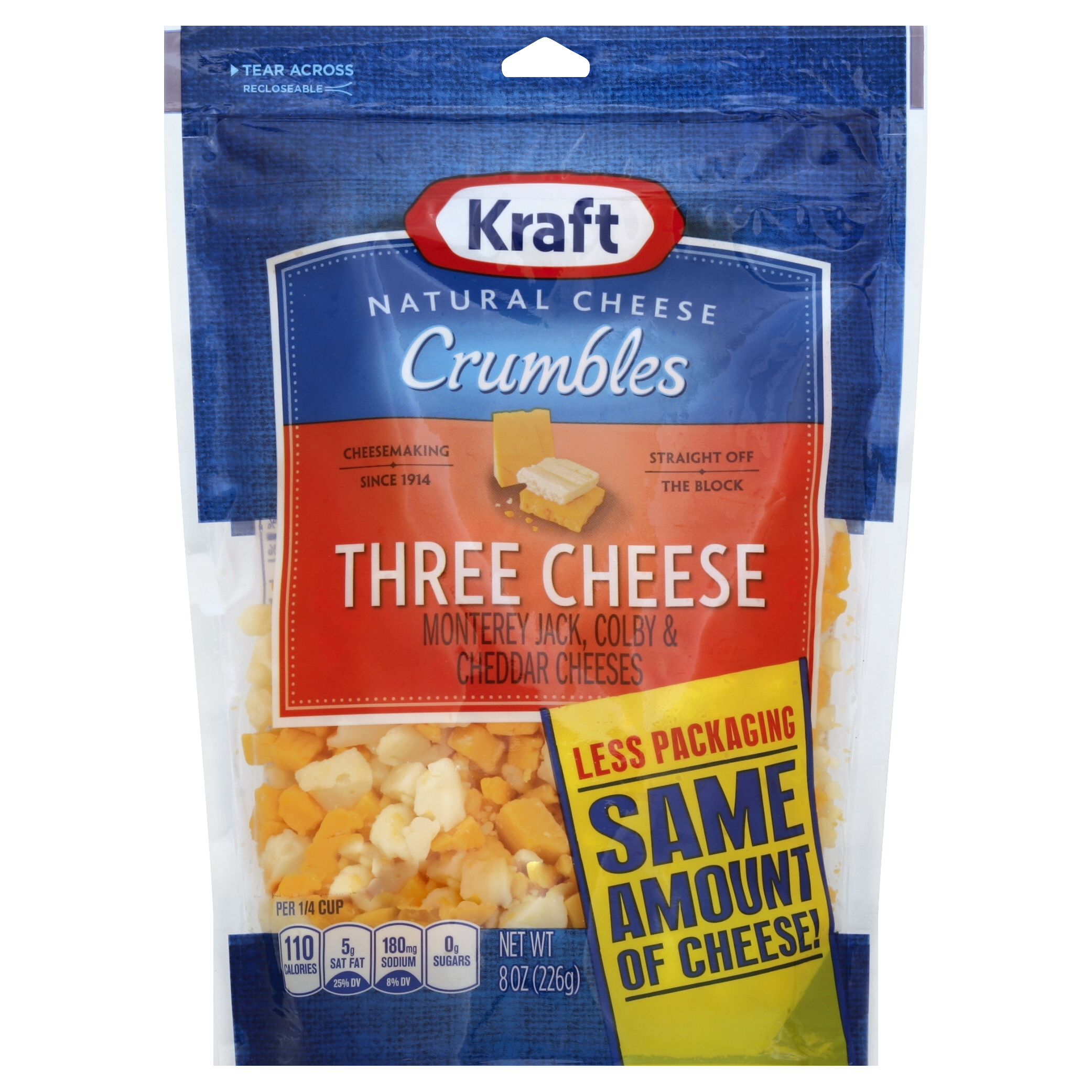 Kraft Cheese Crumbles 8 Oz